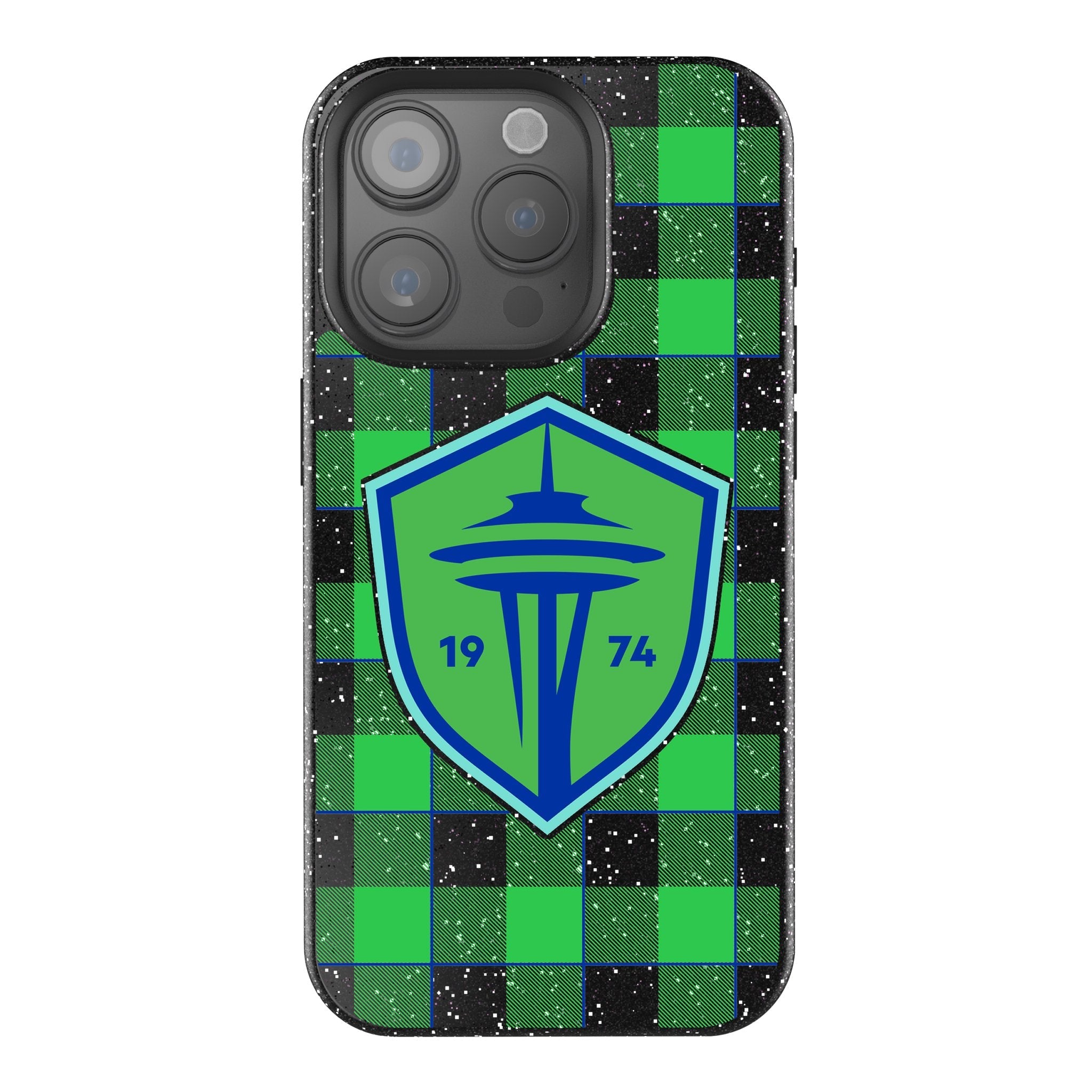 Seattle Sounders FC   Plaid Bling Phone Case 1