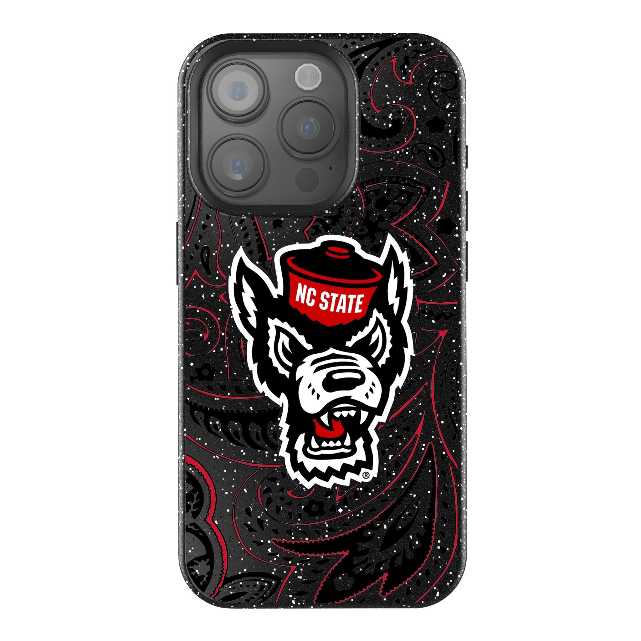 North Carolina State University Wolfpack Paisley Bling Phone Case