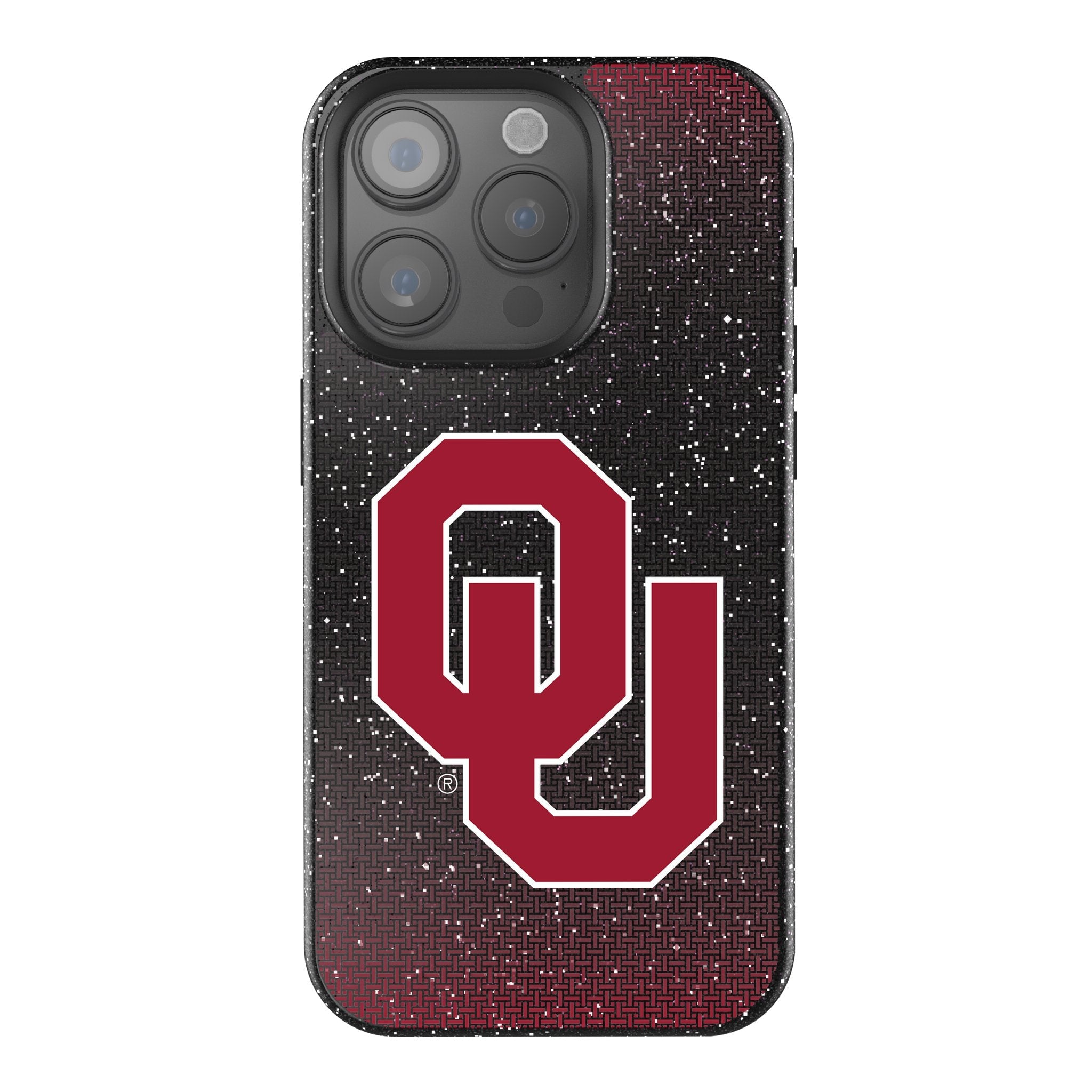 University of Oklahoma Sooners Linen Bling Phone Case for Apple iPhone 1