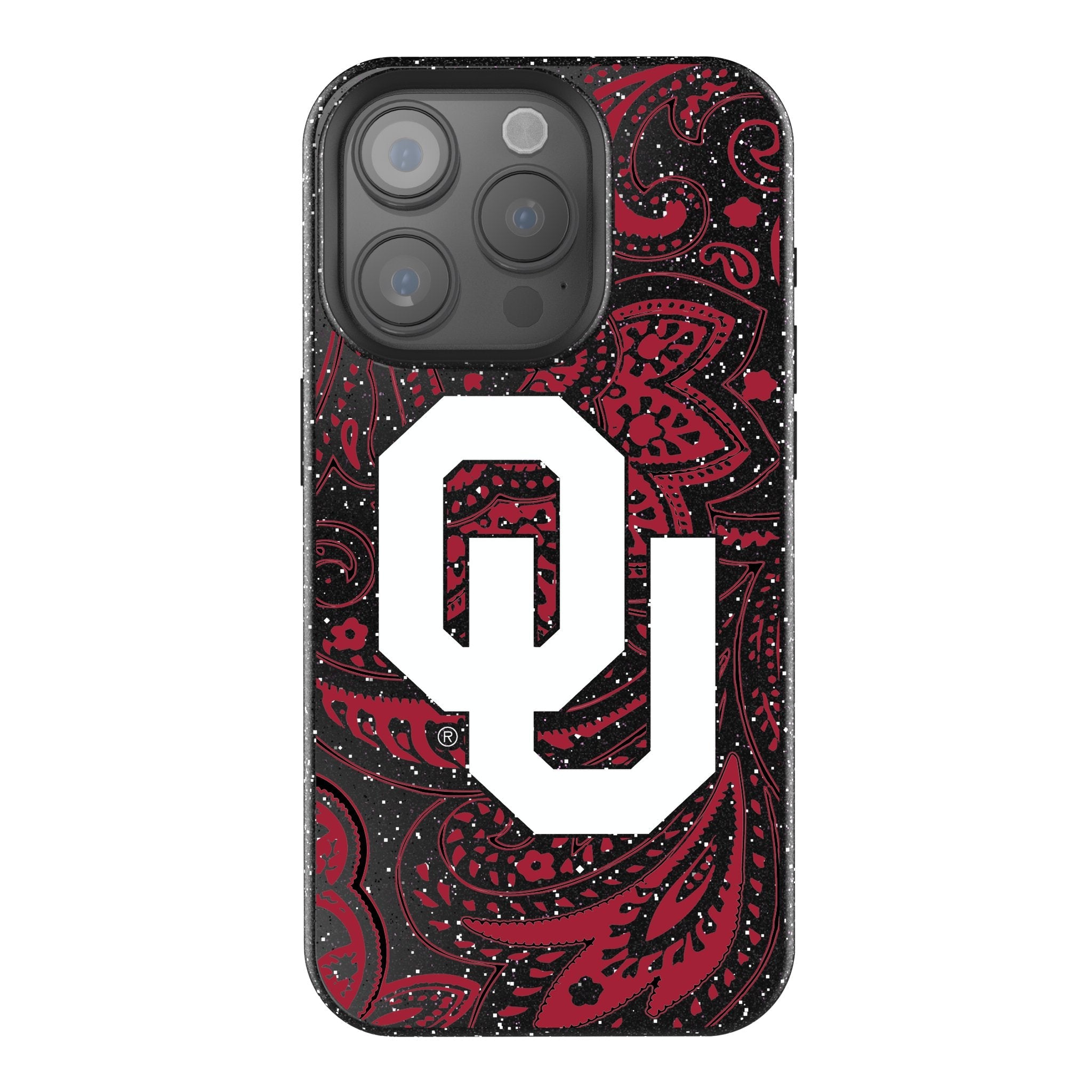 University of Oklahoma Sooners Paisley Bling Phone Case 1
