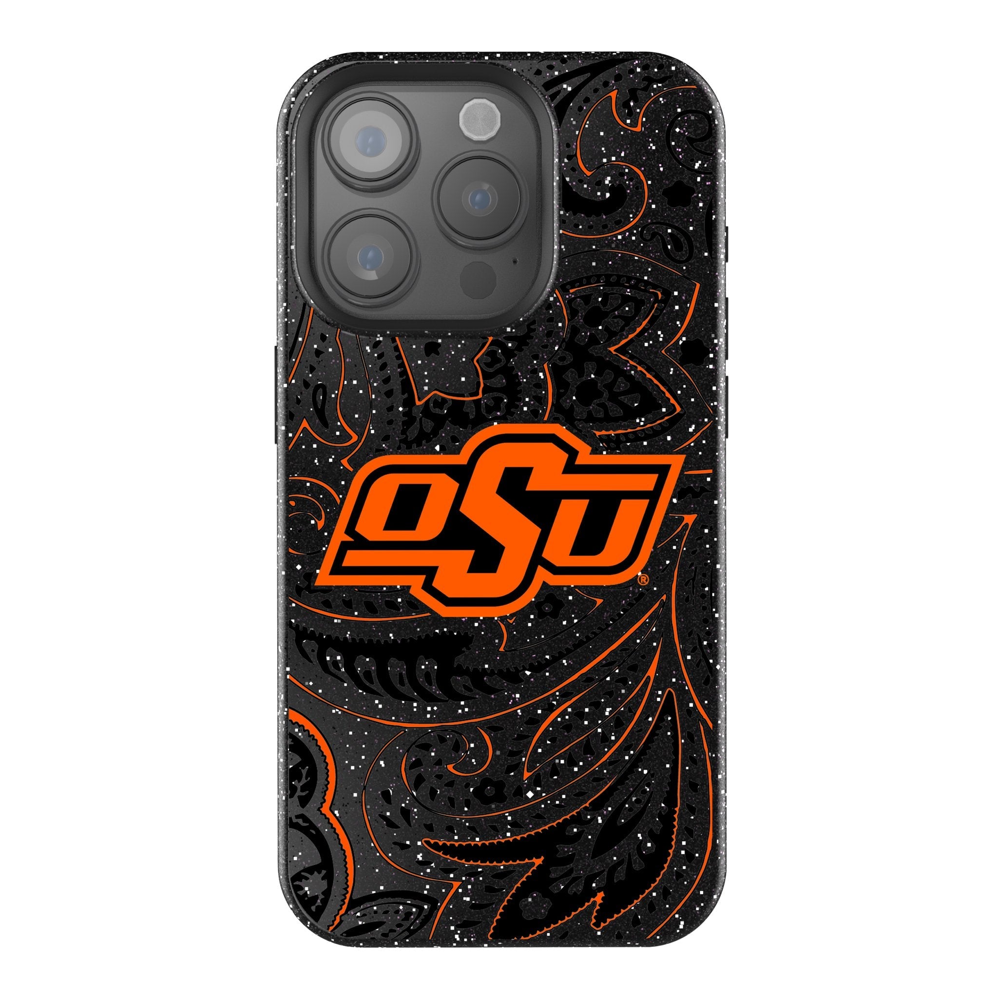 Oklahoma State University Cowboys Paisley Bling Phone Case 1