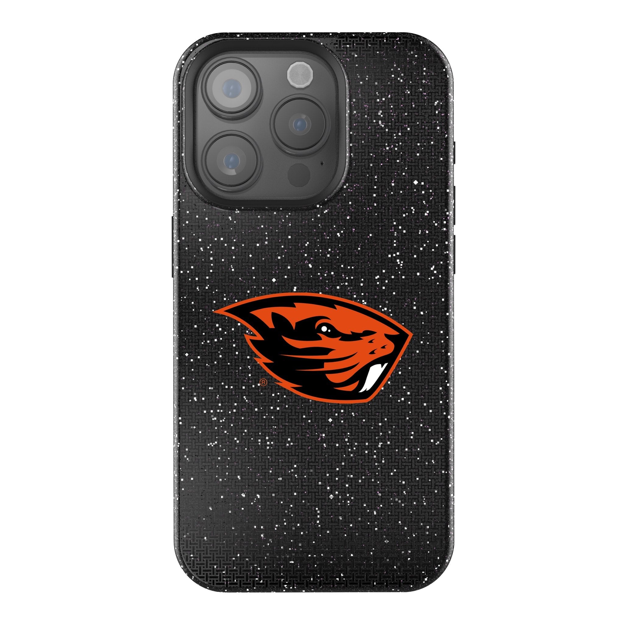 Oregon State University Beavers Linen Bling Phone Case for Apple iPhone 1