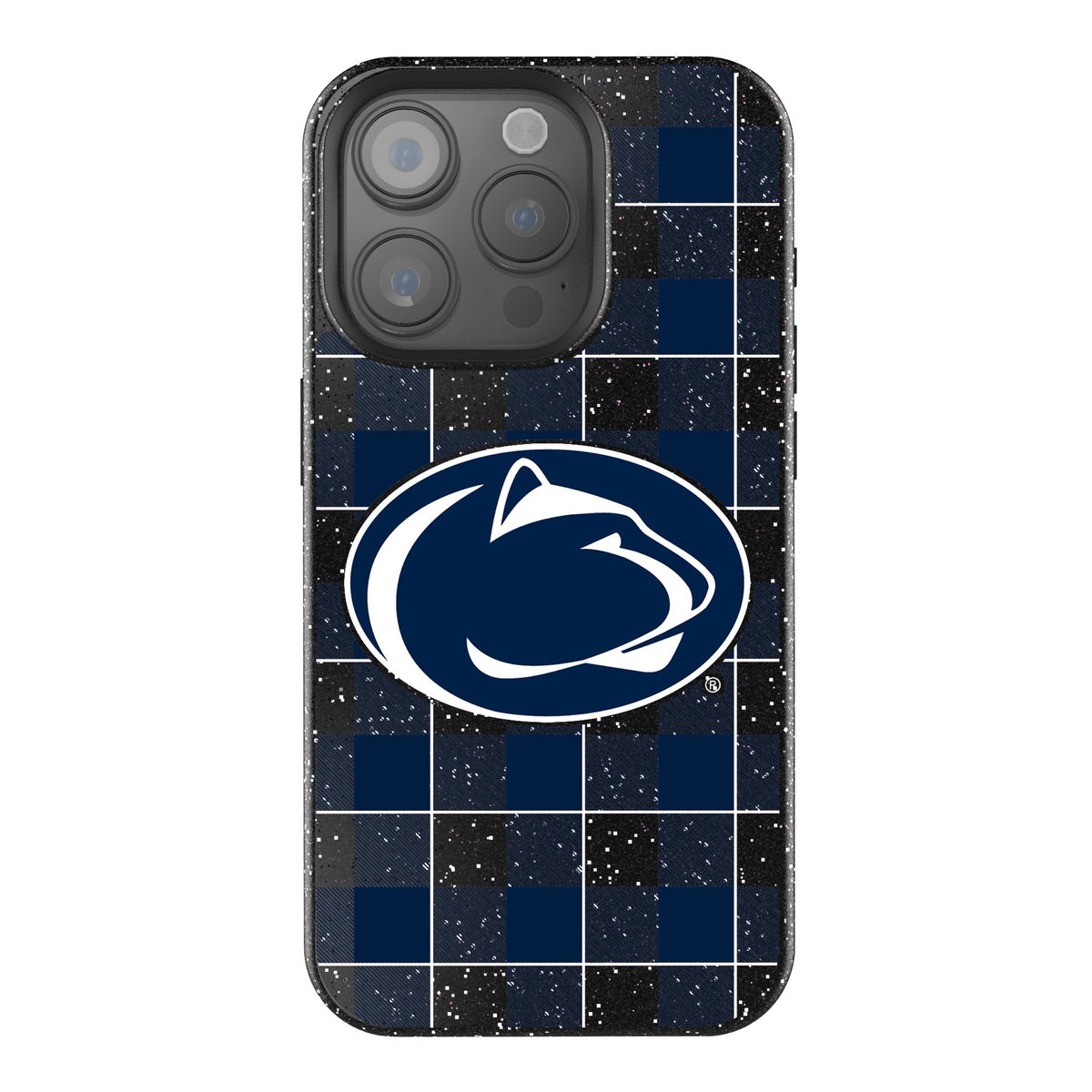 Pennsylvania State University Nittany Lions Plaid Bling Phone Case 1