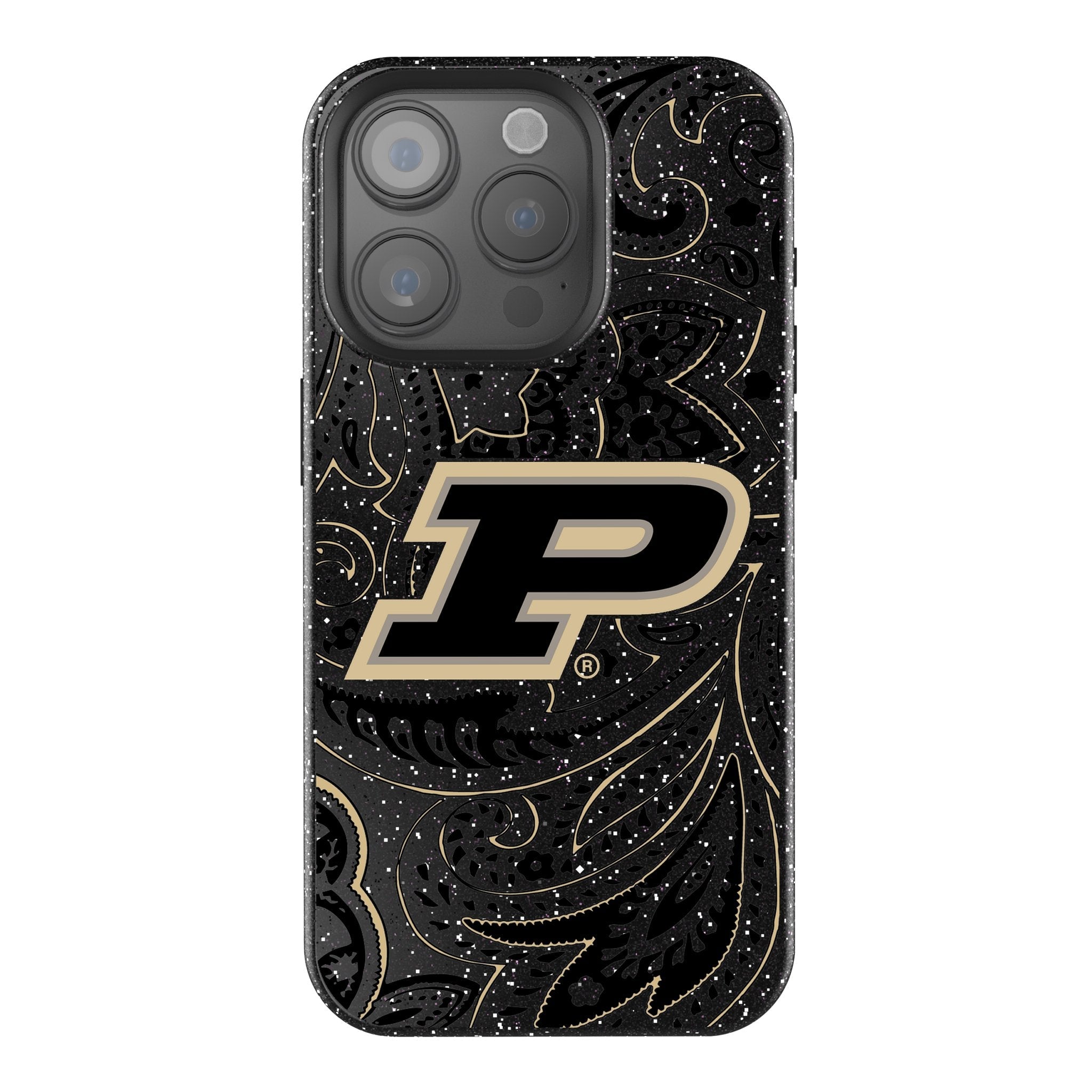 Purdue University Boilermakers Paisley Bling Phone Case 1