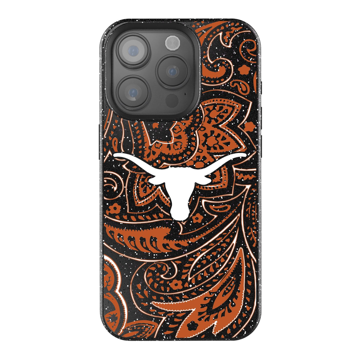 University of Texas Longhorns Paisley Bling Phone Case