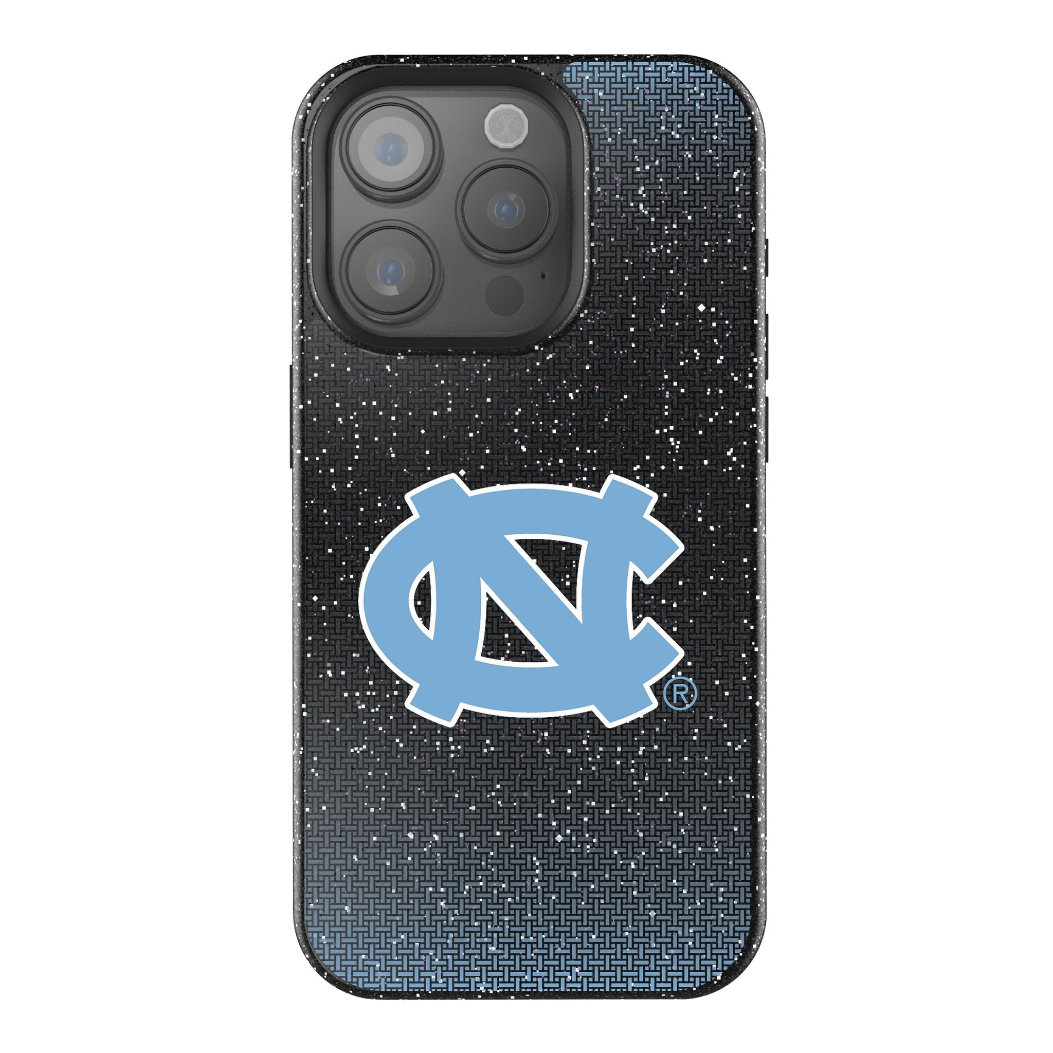 University of North Carolina Tar Heels Linen Bling Phone Case for Apple iPhone