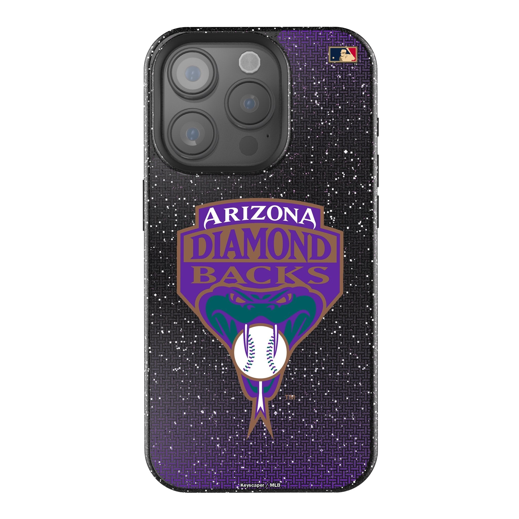 Arizona Diamondbacks 1999-2006 - Cooperstown Collection Linen Bling Phone Case for Apple iPhone 1