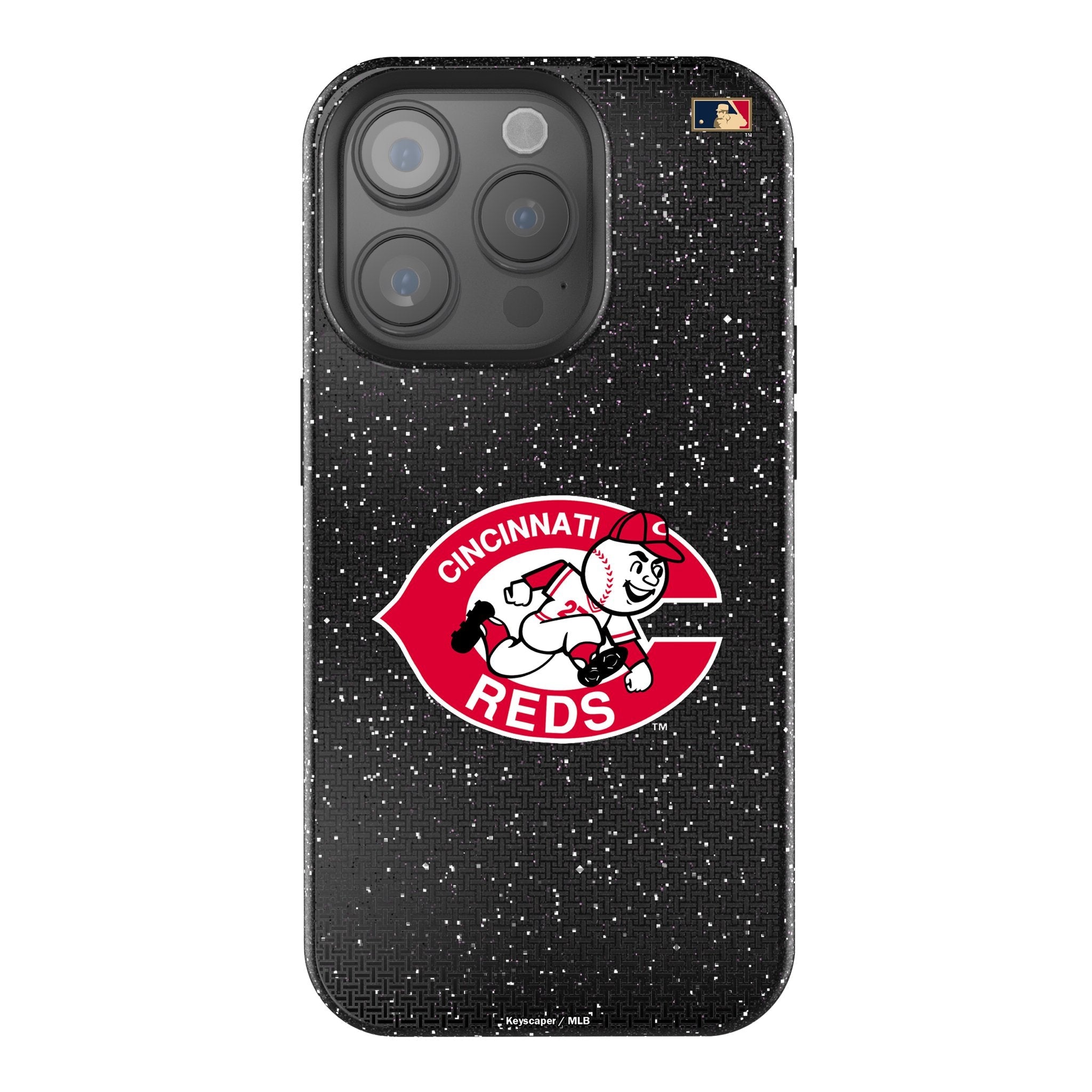 Cincinnati Reds 1974-1992 - Cooperstown Collection Linen Bling Phone Case for Apple iPhone 1