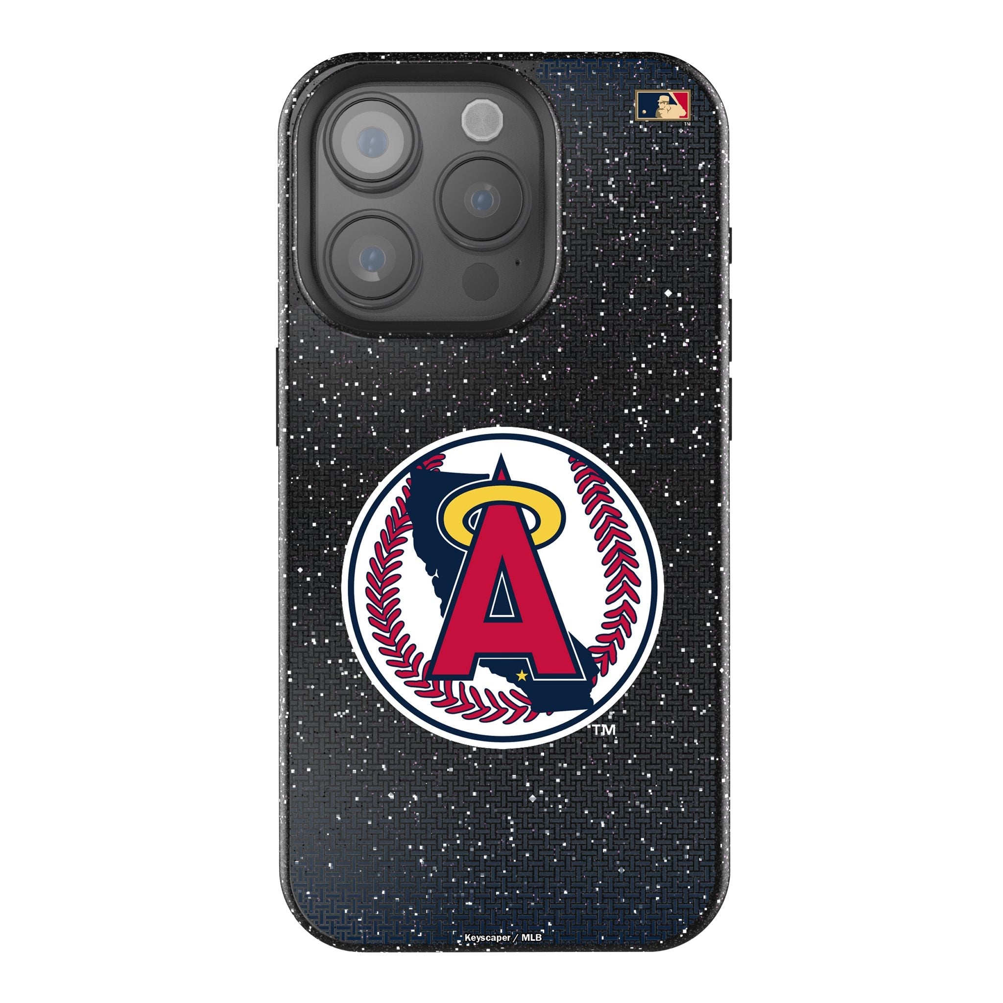 LA Angels 1986-1992 - Cooperstown Collection Linen Bling Phone Case for Apple iPhone 1