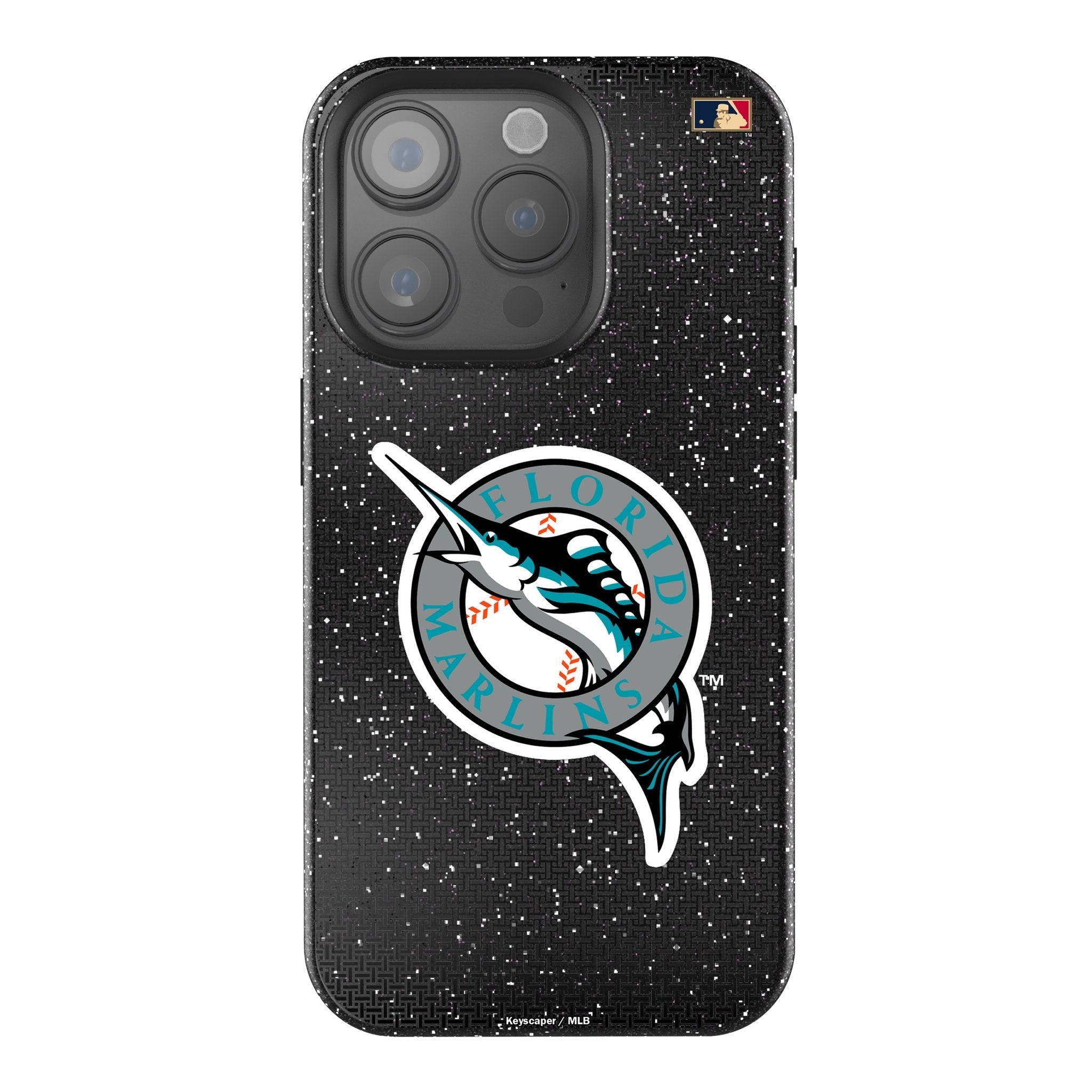 Miami Marlins 1993-2011 - Cooperstown Collection Linen Bling Phone Case for Apple iPhone 1