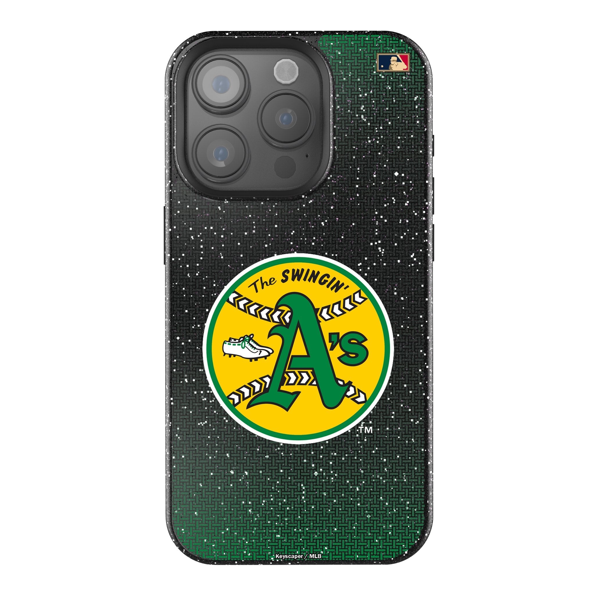 Oakland As 1971-1981 - Cooperstown Collection Linen Bling Phone Case for Apple iPhone 1