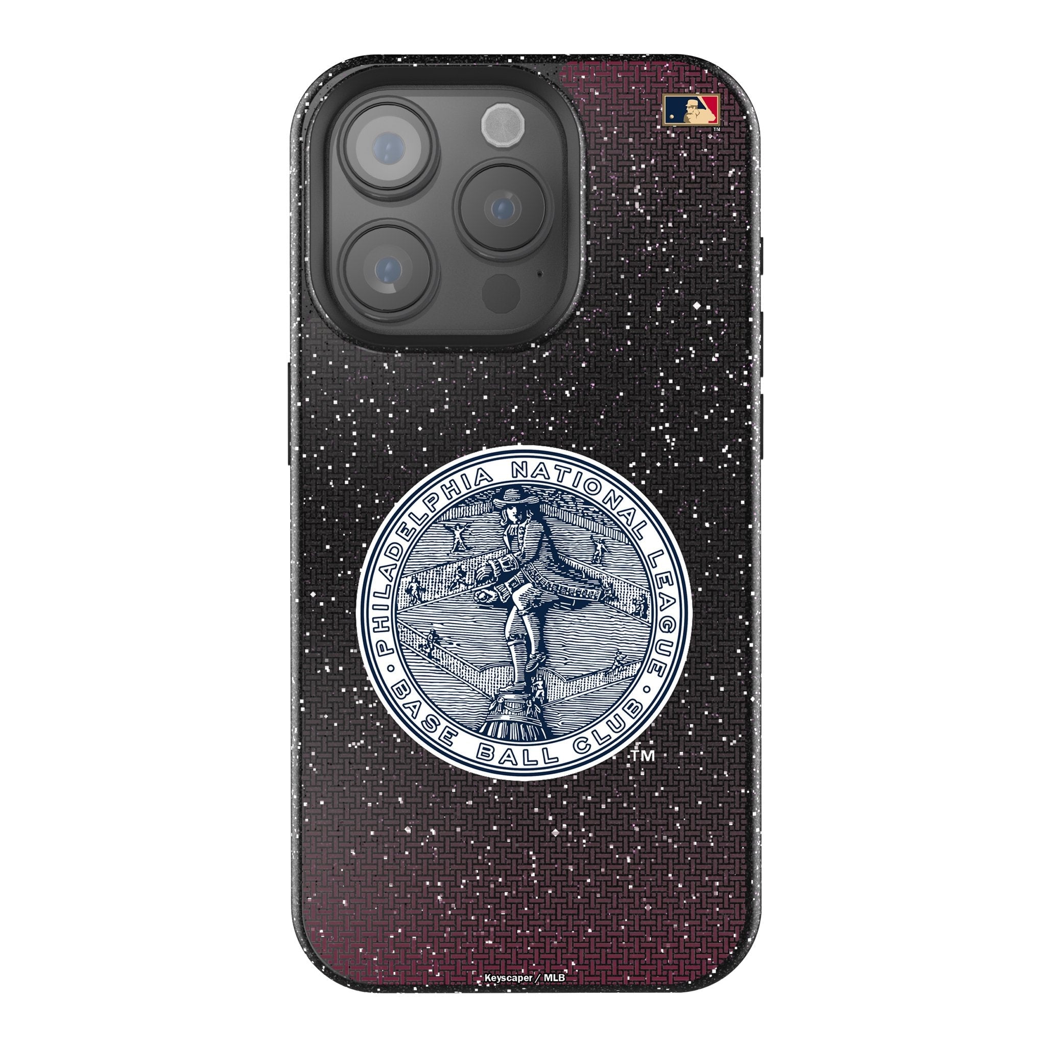 Philadelphia Phillies 1915-1943 - Cooperstown Collection Linen Bling Phone Case for Apple iPhone 1