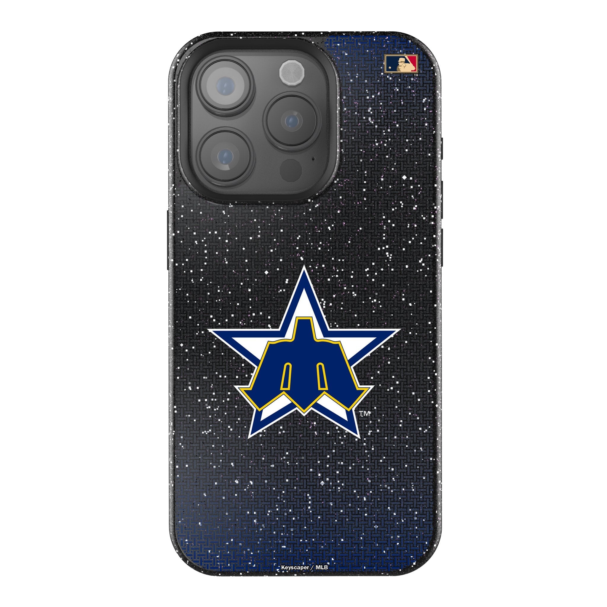 Seattle Mariners 1981-1986 - Cooperstown Collection Linen Bling Phone Case for Apple iPhone 1