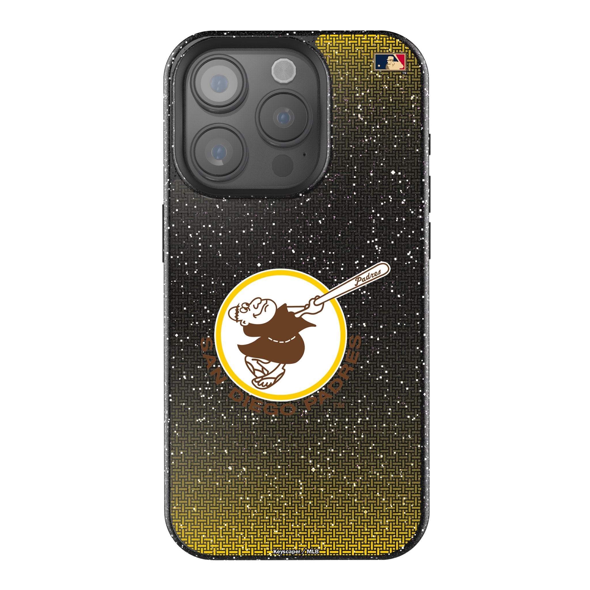 San Diego Padres 1969-1984 - Cooperstown Collection Linen Bling Phone Case for Apple iPhone