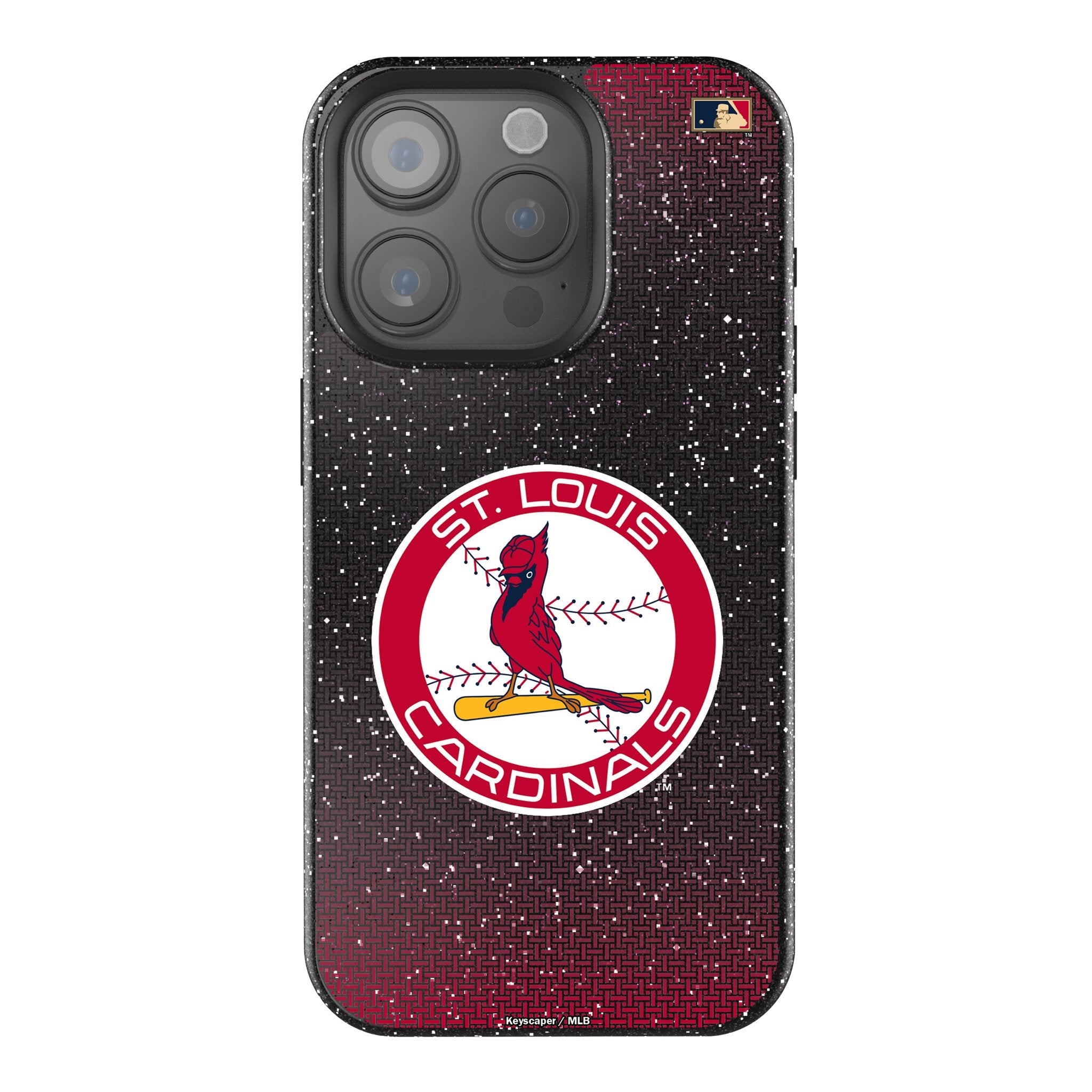 St Louis Cardinals 1966-1997 - Cooperstown Collection Linen Bling Phone Case for Apple iPhone 1