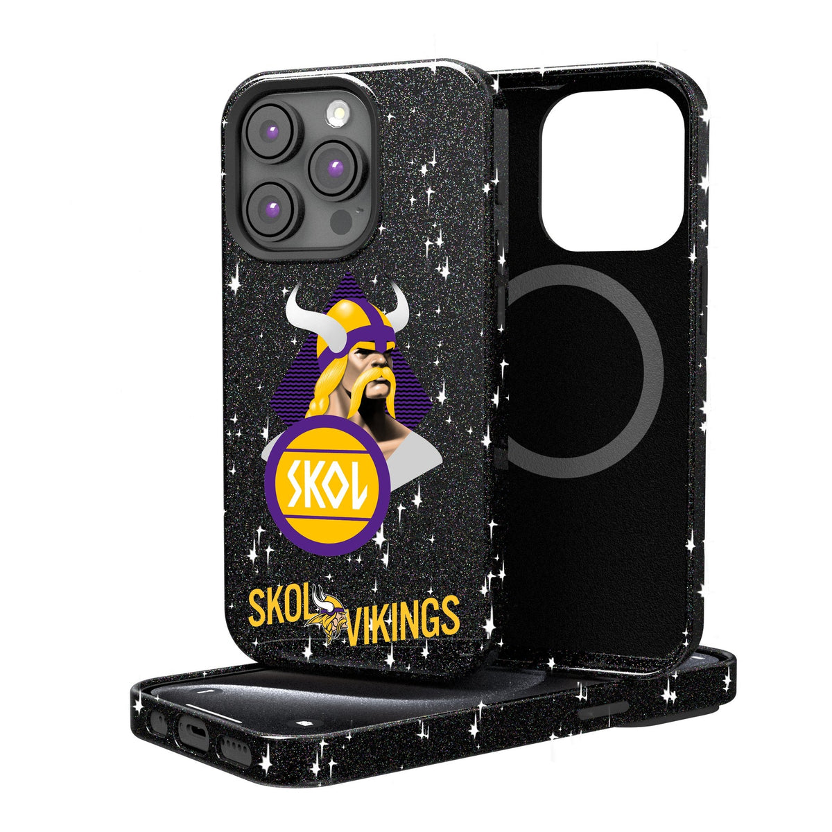 Minnesota Vikings 2024 Illustrated Limited Edition Bling Phone Case 1