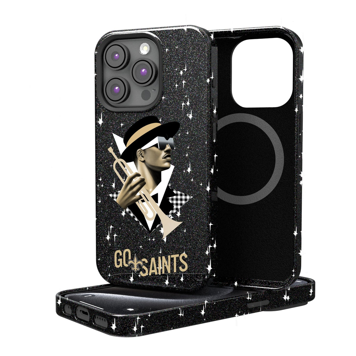 New Orleans Saints 2024 Illustrated Limited Edition Bling Phone Case 1