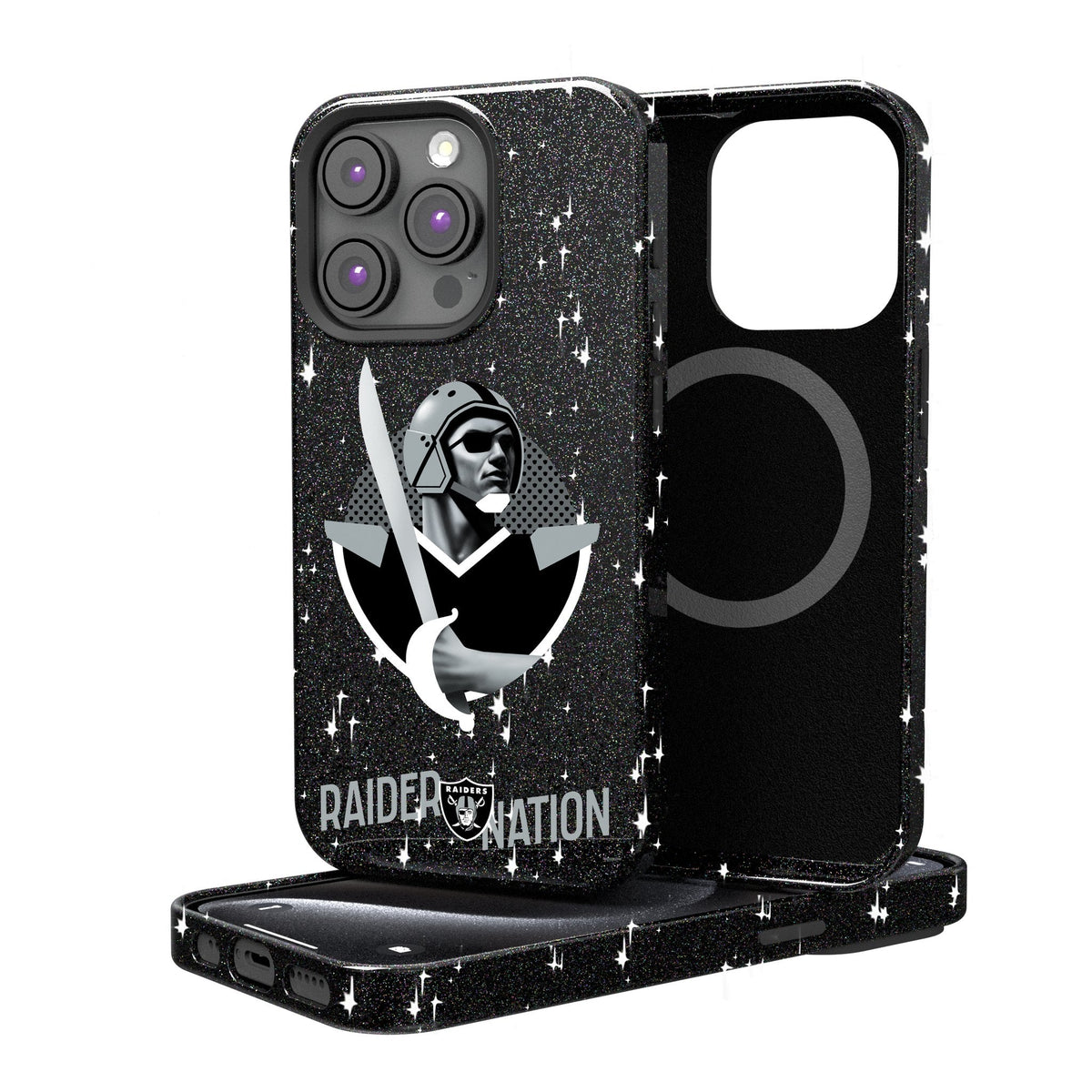 Las Vegas Raiders 2024 Illustrated Limited Edition Bling Phone Case 1