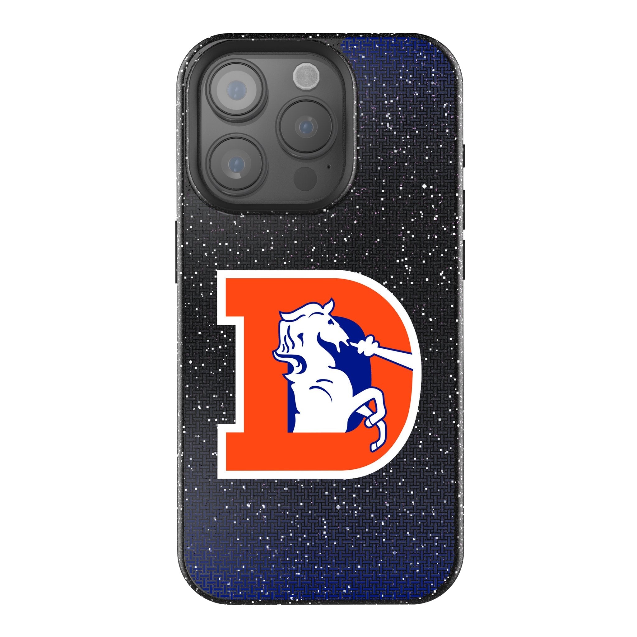 Denver Broncos 1993-1996 Historic Collection Linen Bling Phone Case for Apple iPhone 1