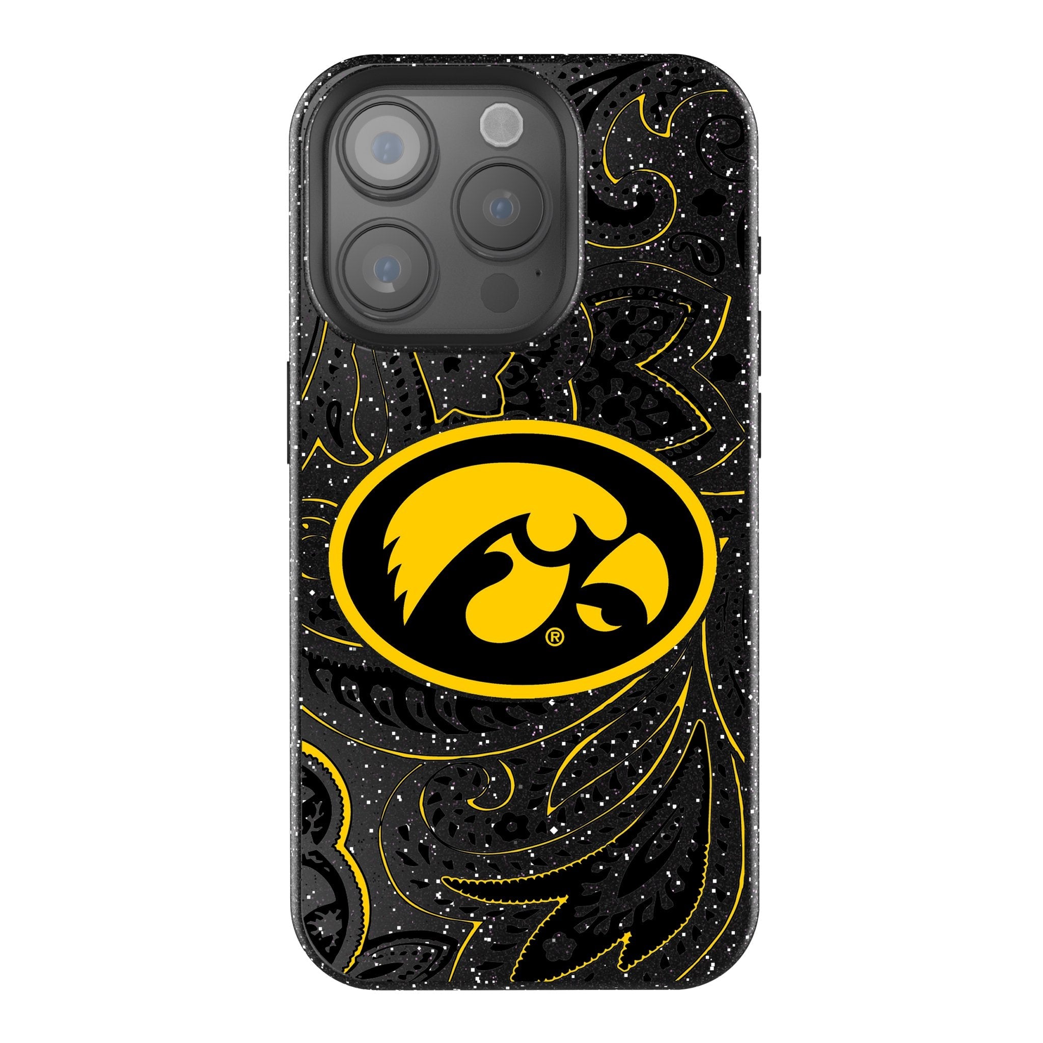 University of Iowa Hawkeyes Paisley Bling Phone Case 1