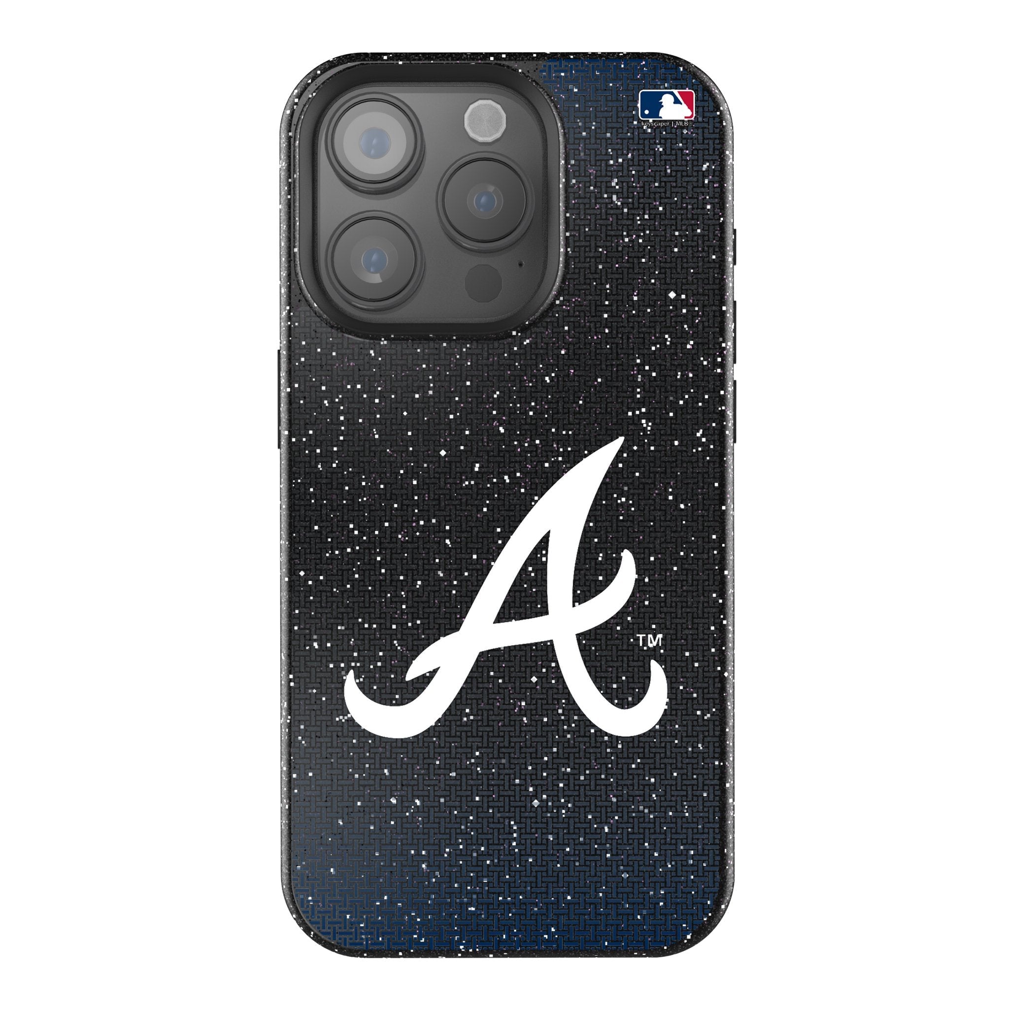 Atlanta Braves Linen Bling Phone Case for Apple iPhone