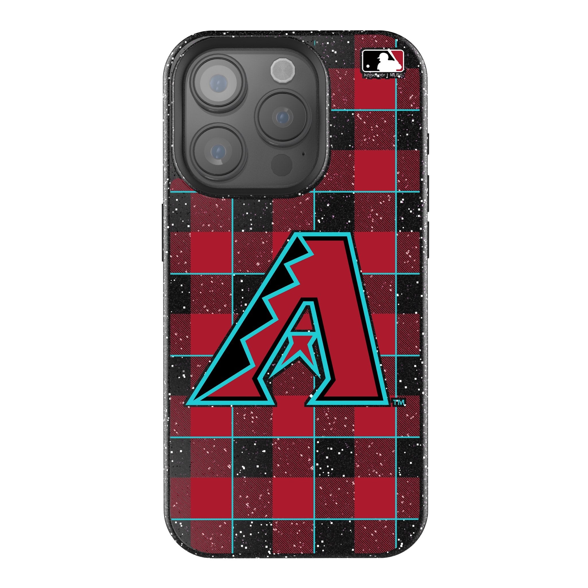 Arizona Diamondbacks Plaid Bling Phone Case 1