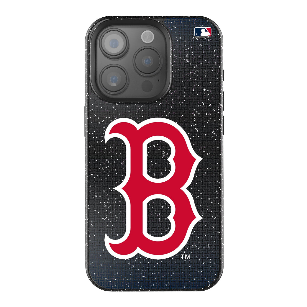 Boston Red Sox Linen Bling Phone Case for Apple iPhone