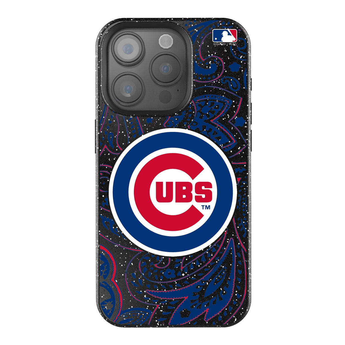 Chicago Cubs Paisley Bling Phone Case 1