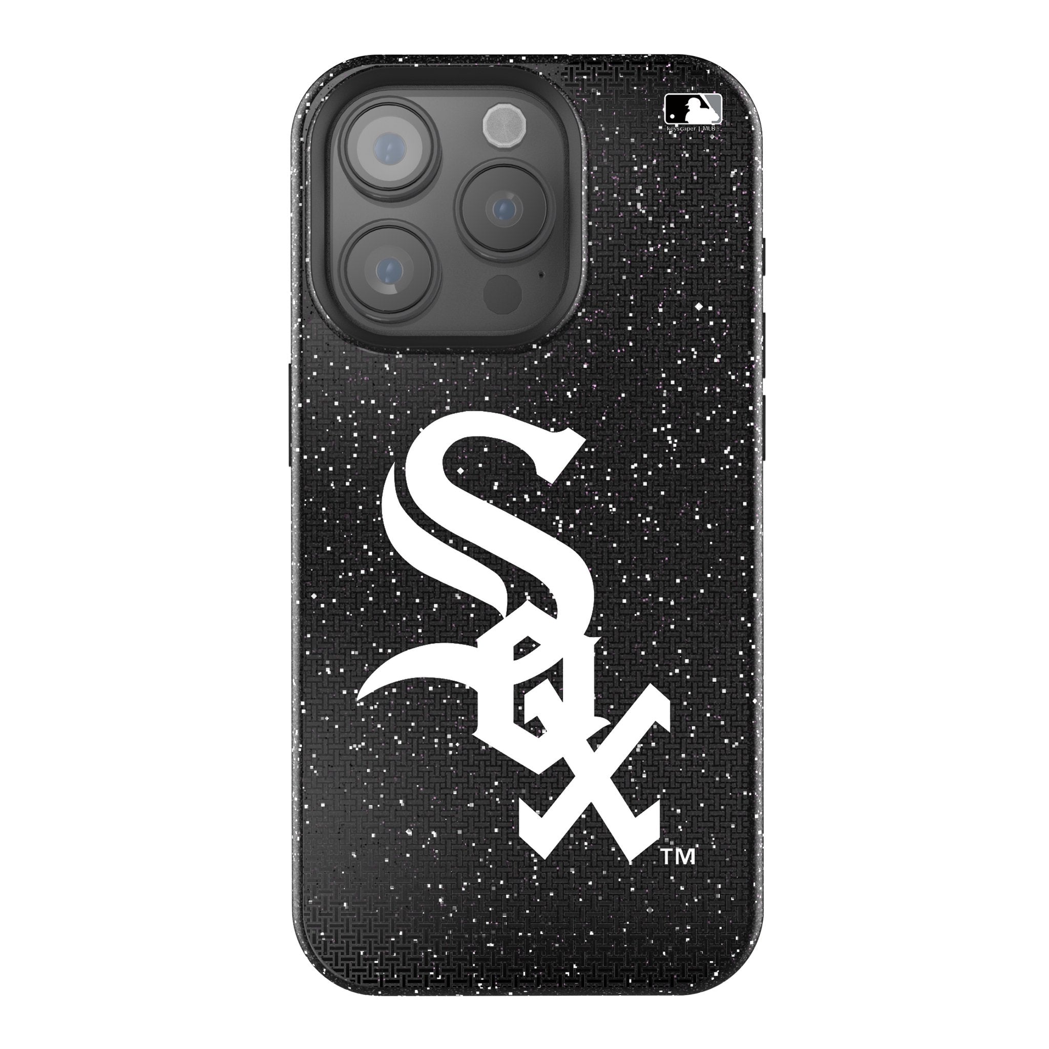 Chicago White Sox Linen Bling Phone Case for Apple iPhone 1