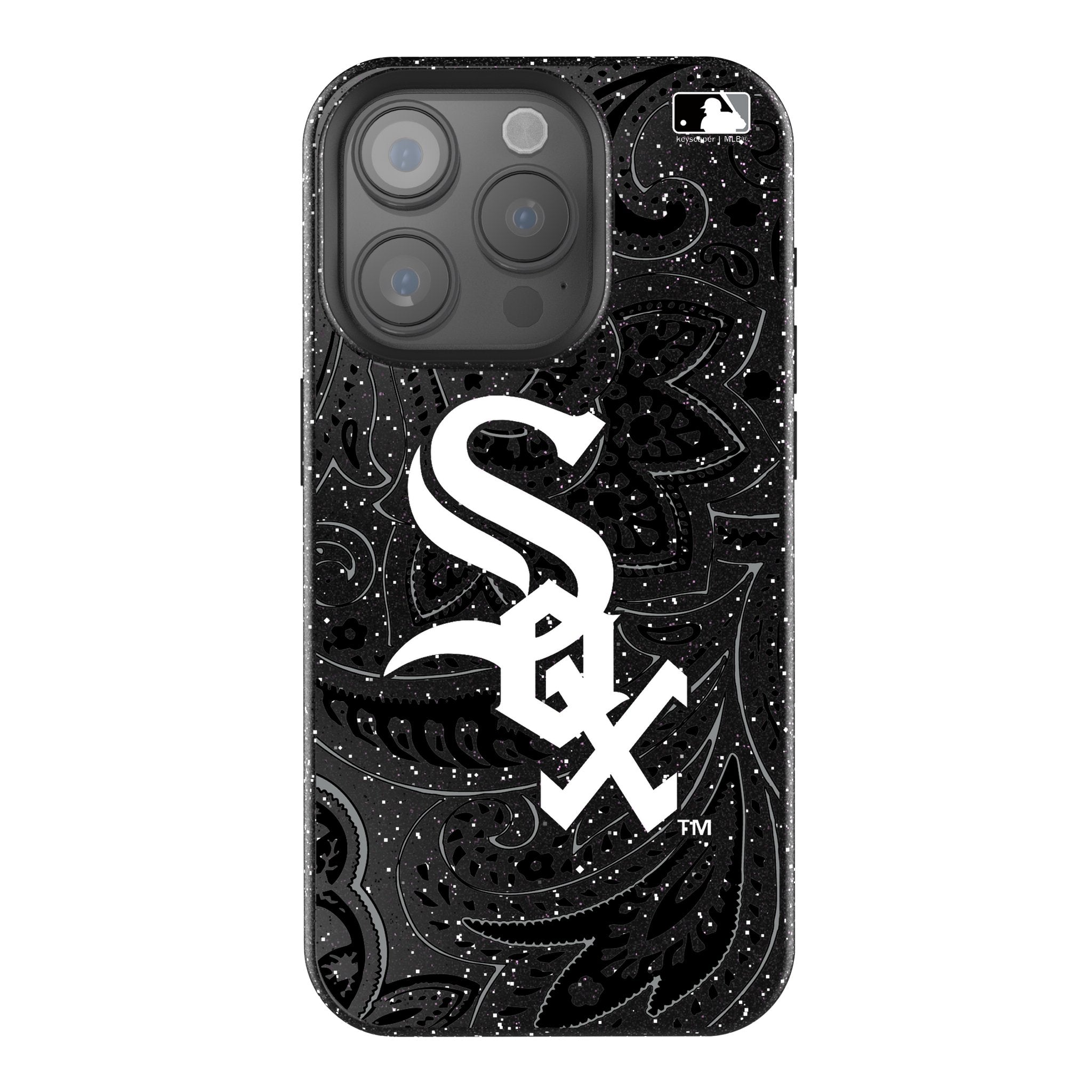 Chicago White Sox Paisley Bling Phone Case 1