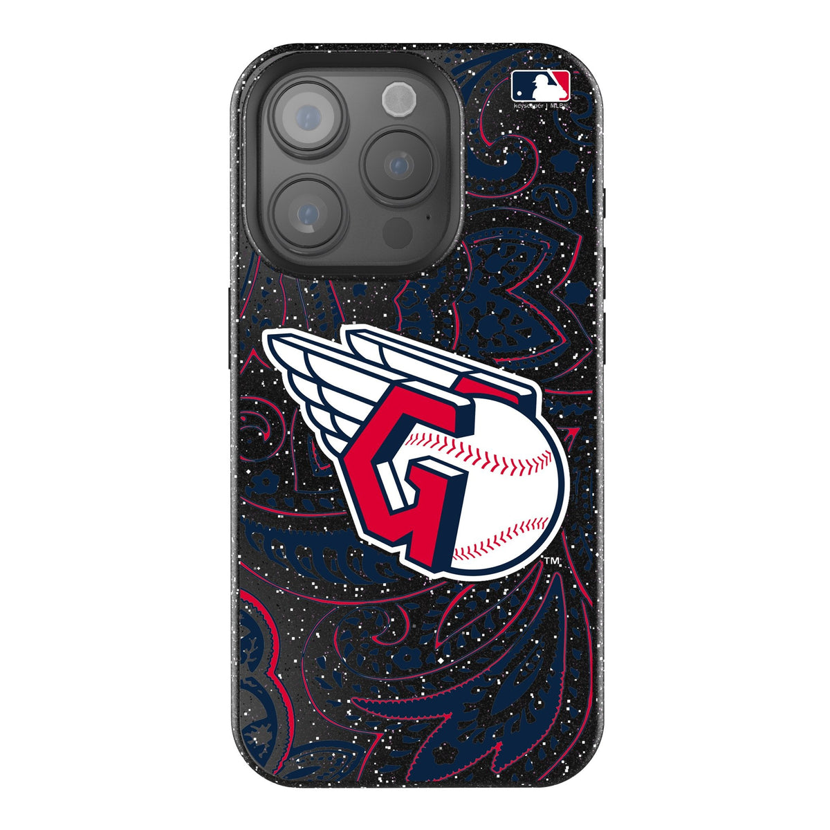 Cleveland Guardians Paisley Bling Phone Case 1