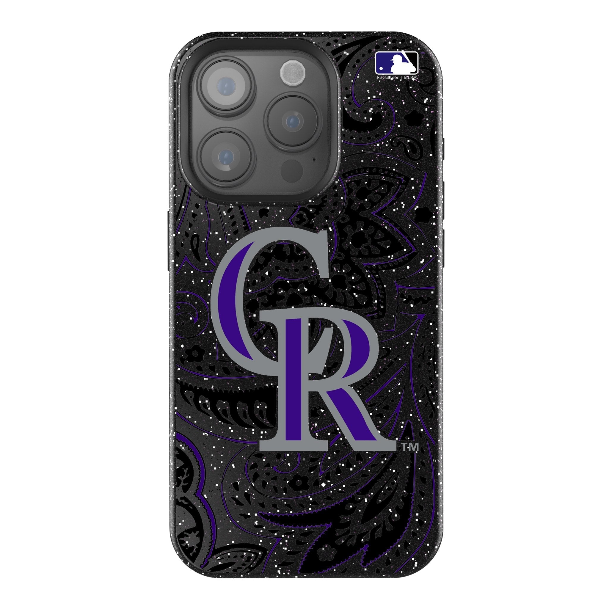 Colorado Rockies Paisley Bling Phone Case