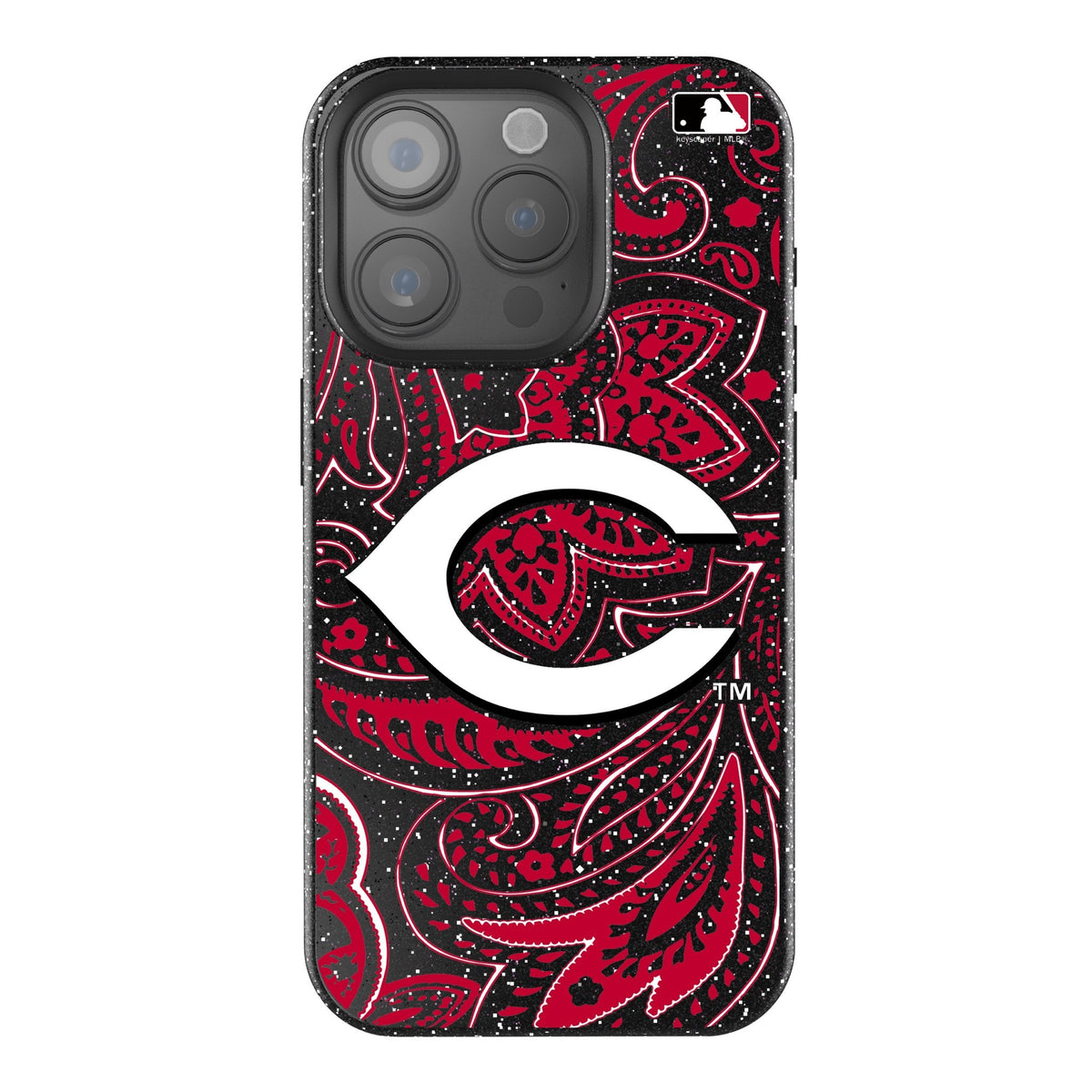 Cincinnati Reds Paisley Bling Phone Case 1