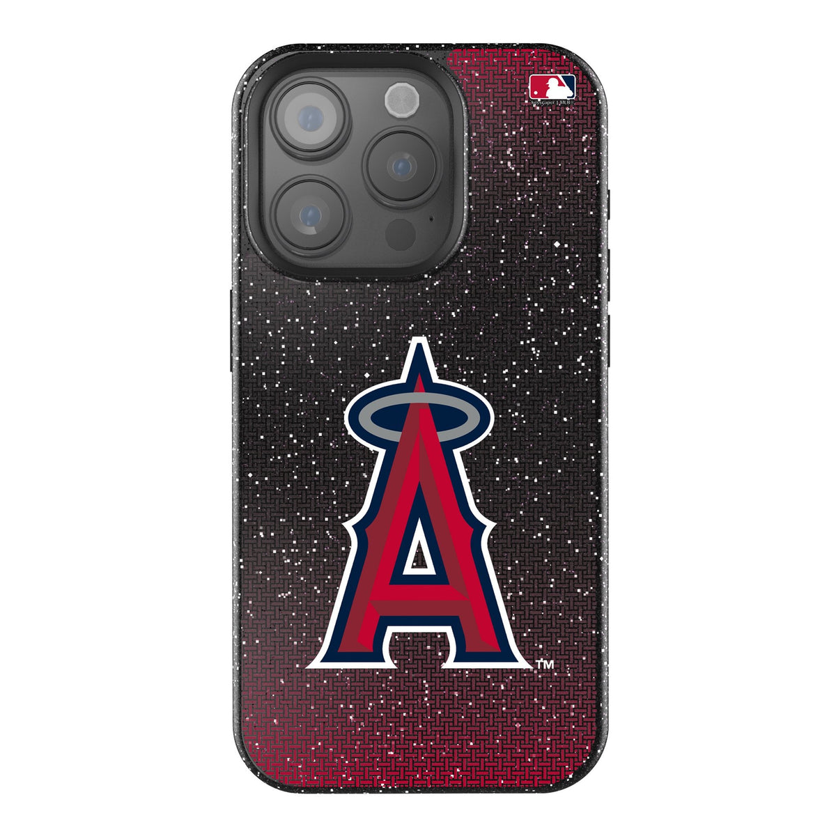 Los Angeles Angels Linen Bling Phone Case for Apple iPhone