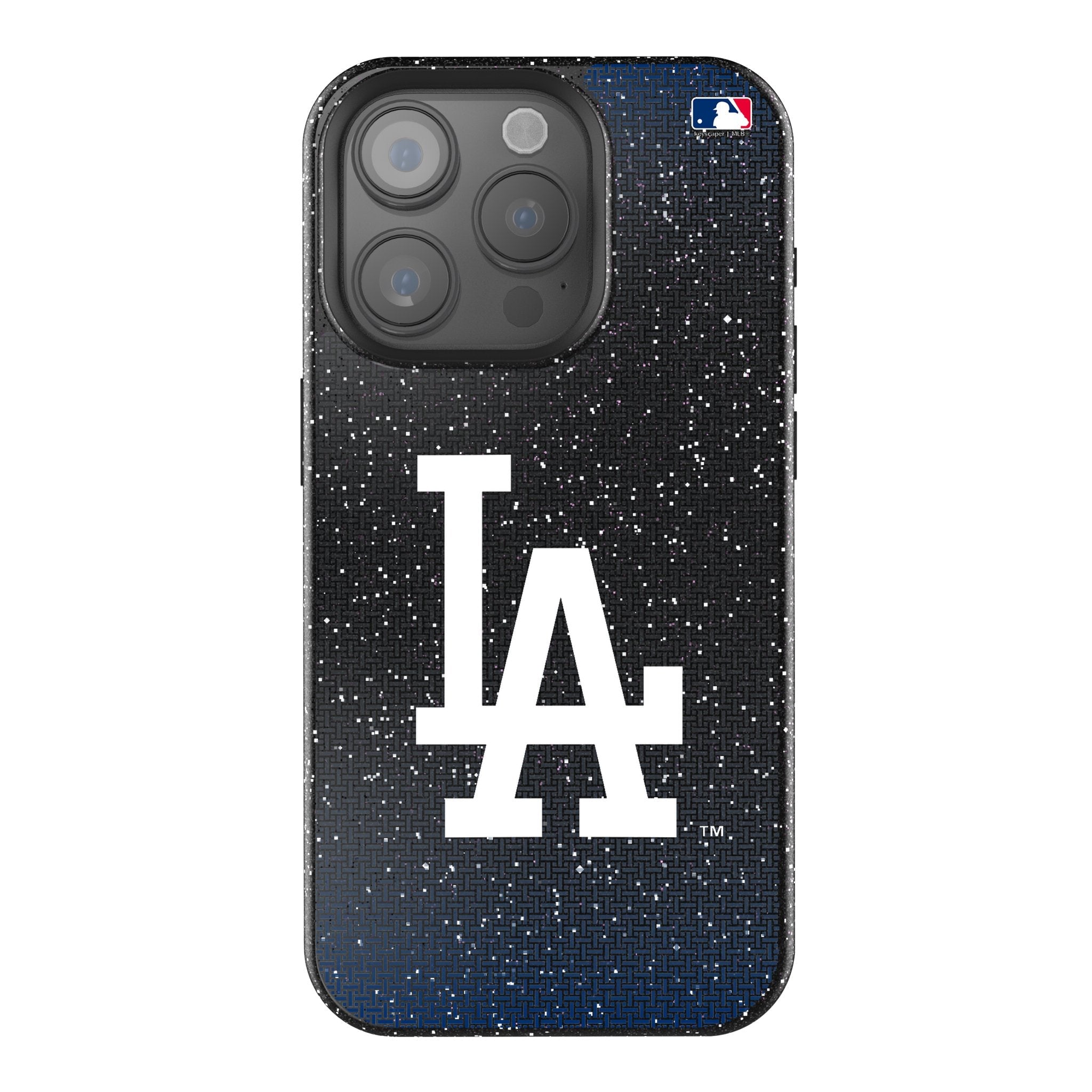 LA Dodgers Linen Bling Phone Case for Apple iPhone 1