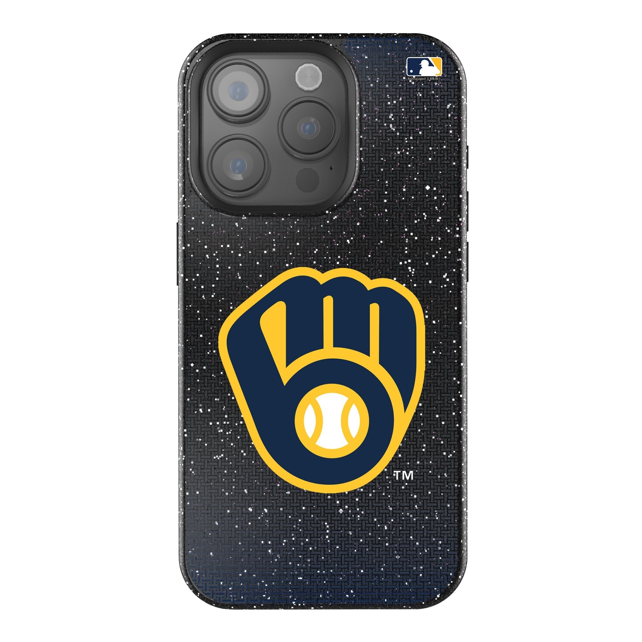 Milwaukee Brewers Linen Bling Phone Case for Apple iPhone 1