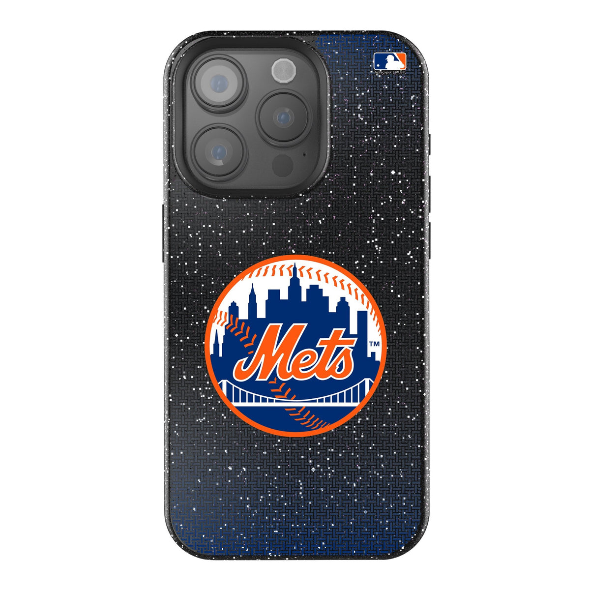 New York Mets Linen Bling Phone Case for Apple iPhone 1