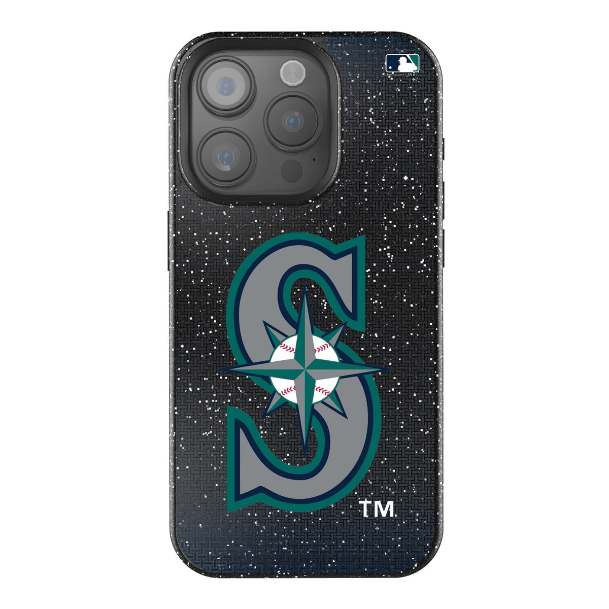 Seattle Mariners Linen Bling Phone Case for Apple iPhone 1