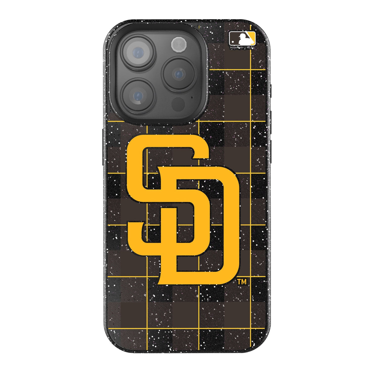 San Diego Padres Plaid Bling Phone Case