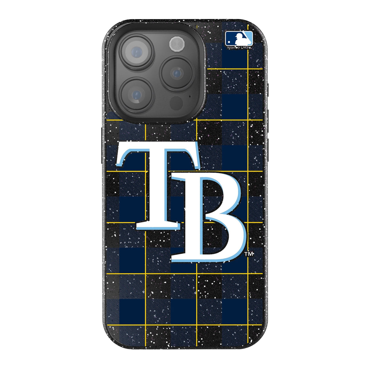 Tampa Bay Rays Plaid Bling Phone Case for Apple iPhone 1