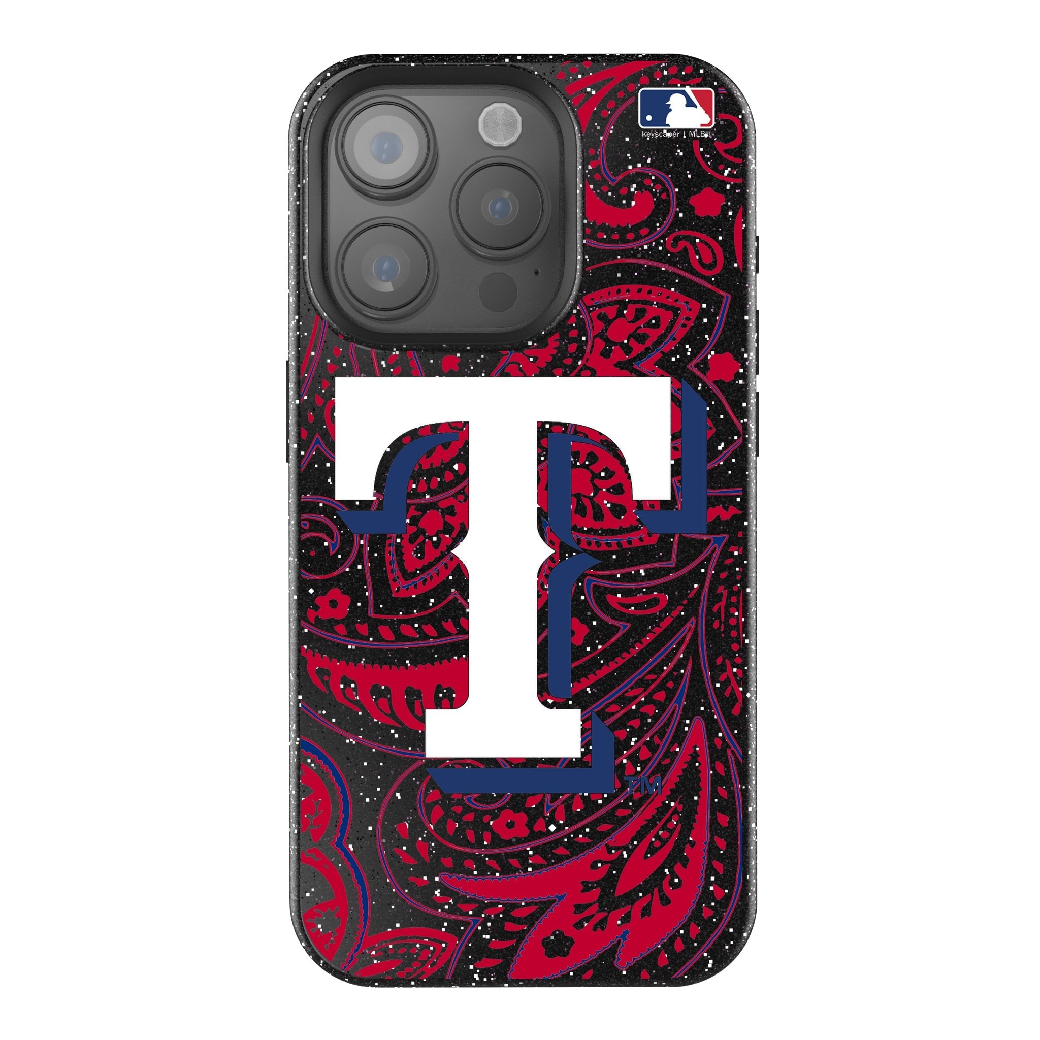 Texas Rangers Paisley Bling Phone Case for Apple iPhone