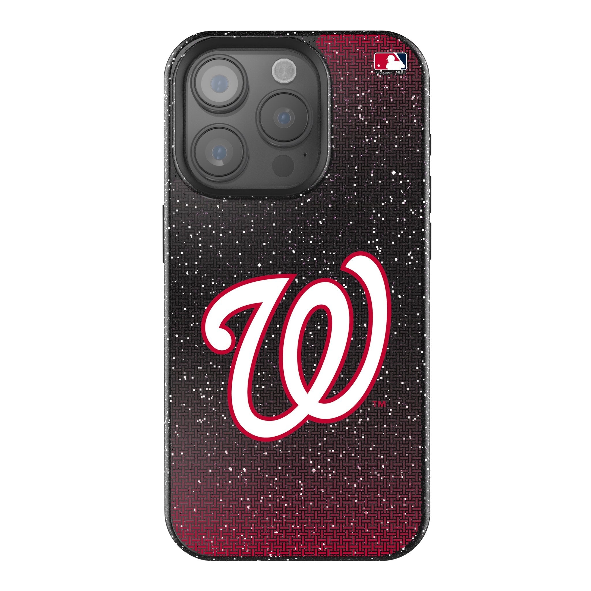 Washington Nationals Linen Bling Phone Case for Apple iPhone 1