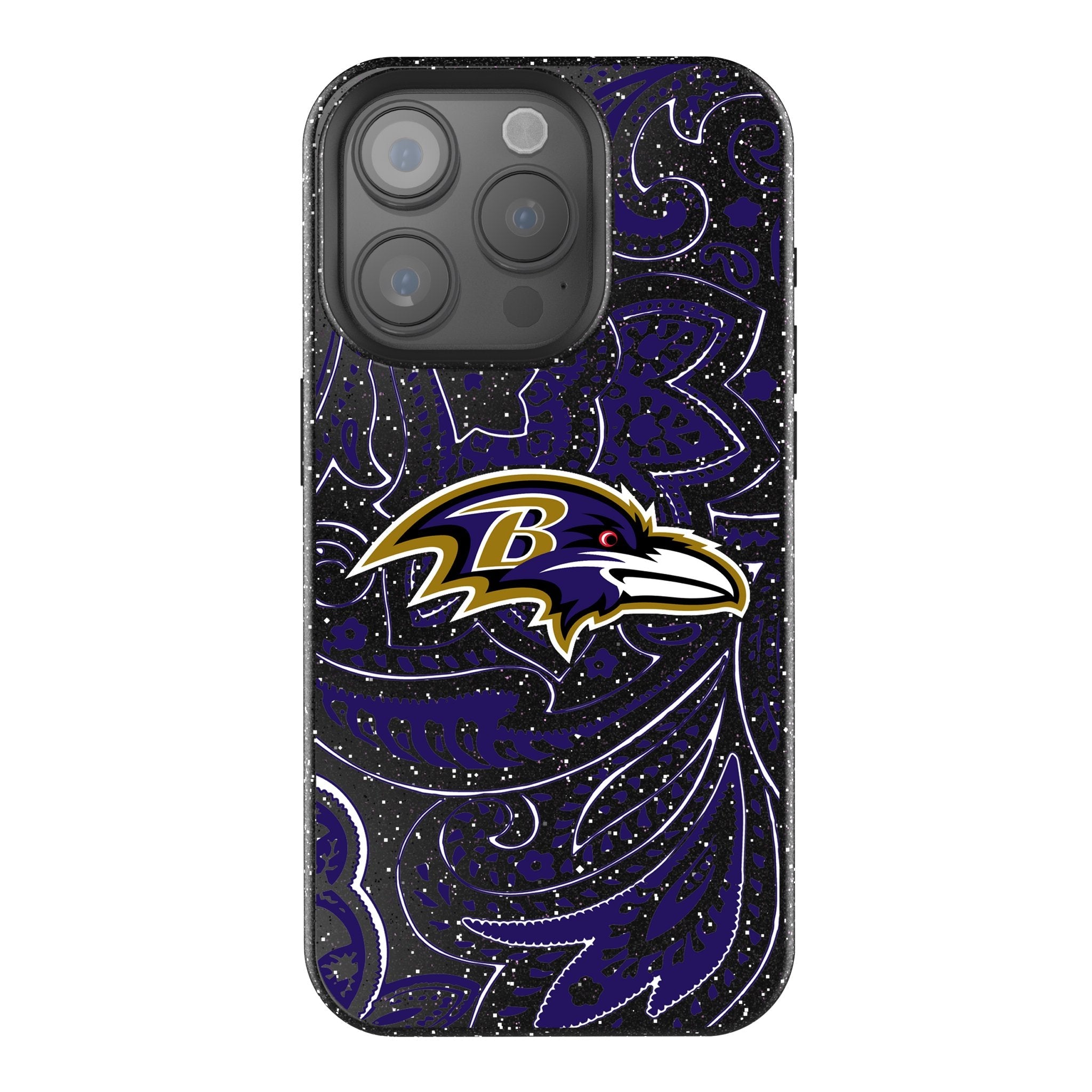 Baltimore Ravens Paisley Bling Phone Case 1