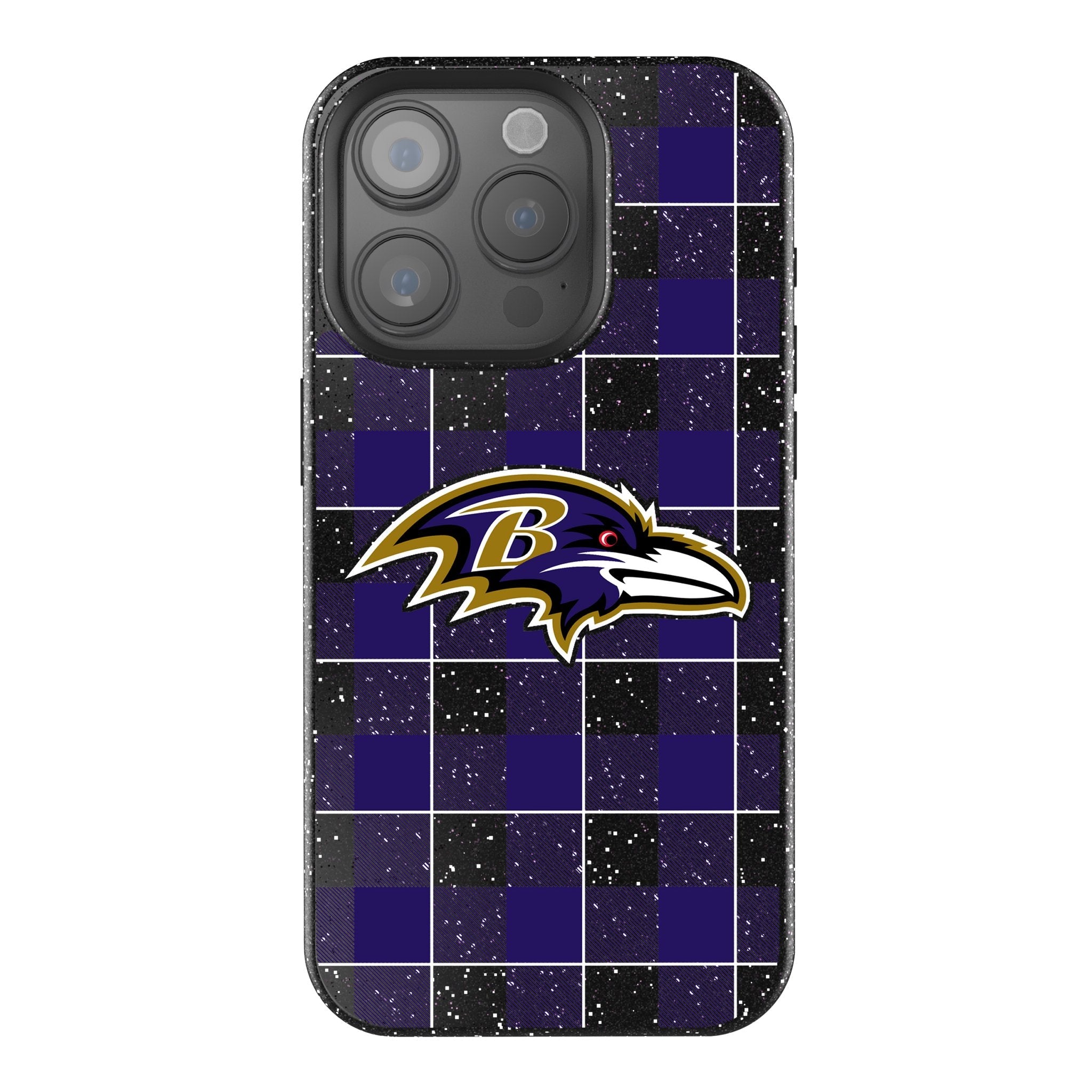 Baltimore Ravens Plaid Bling Phone Case 1