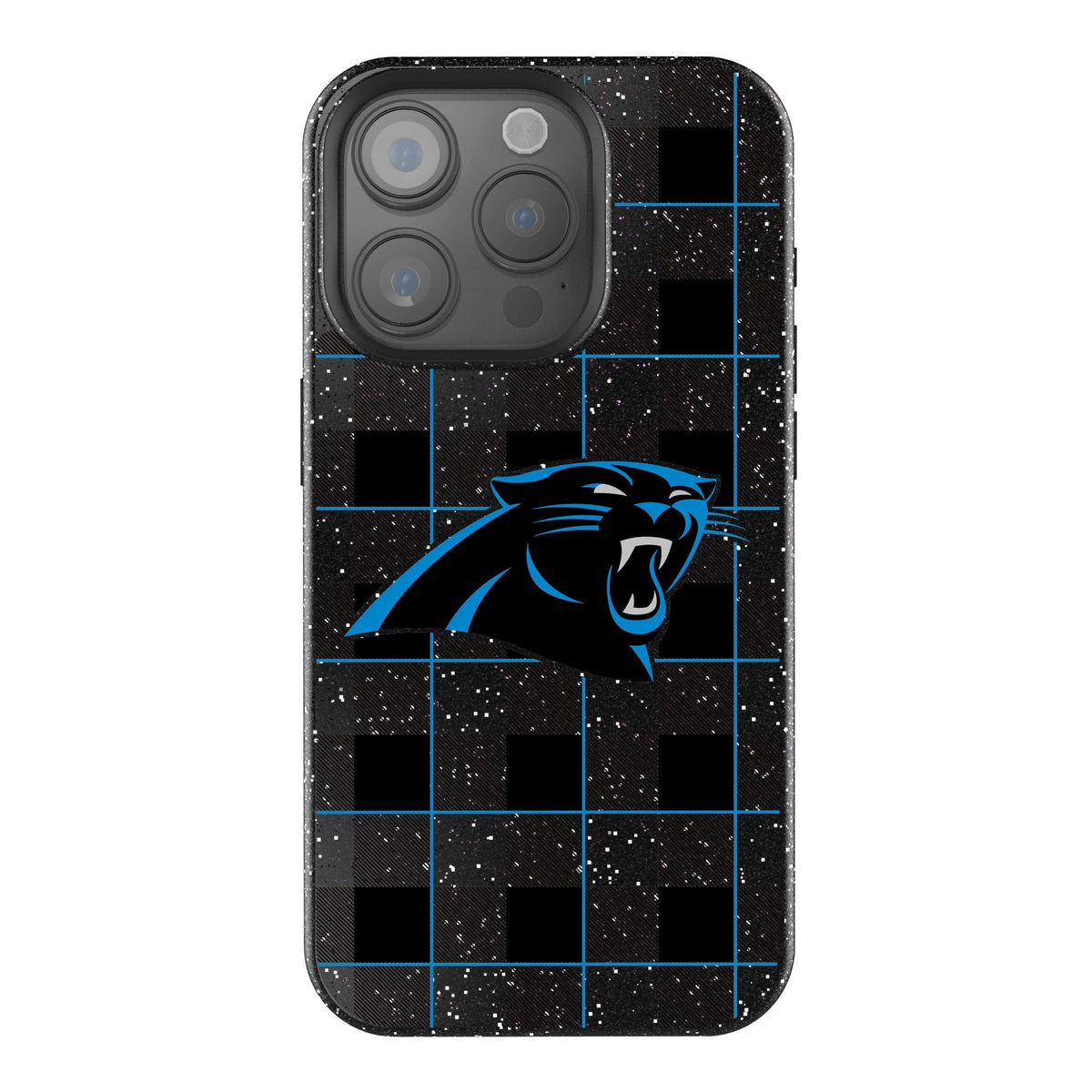 Carolina Panthers Plaid Bling Phone Case 1