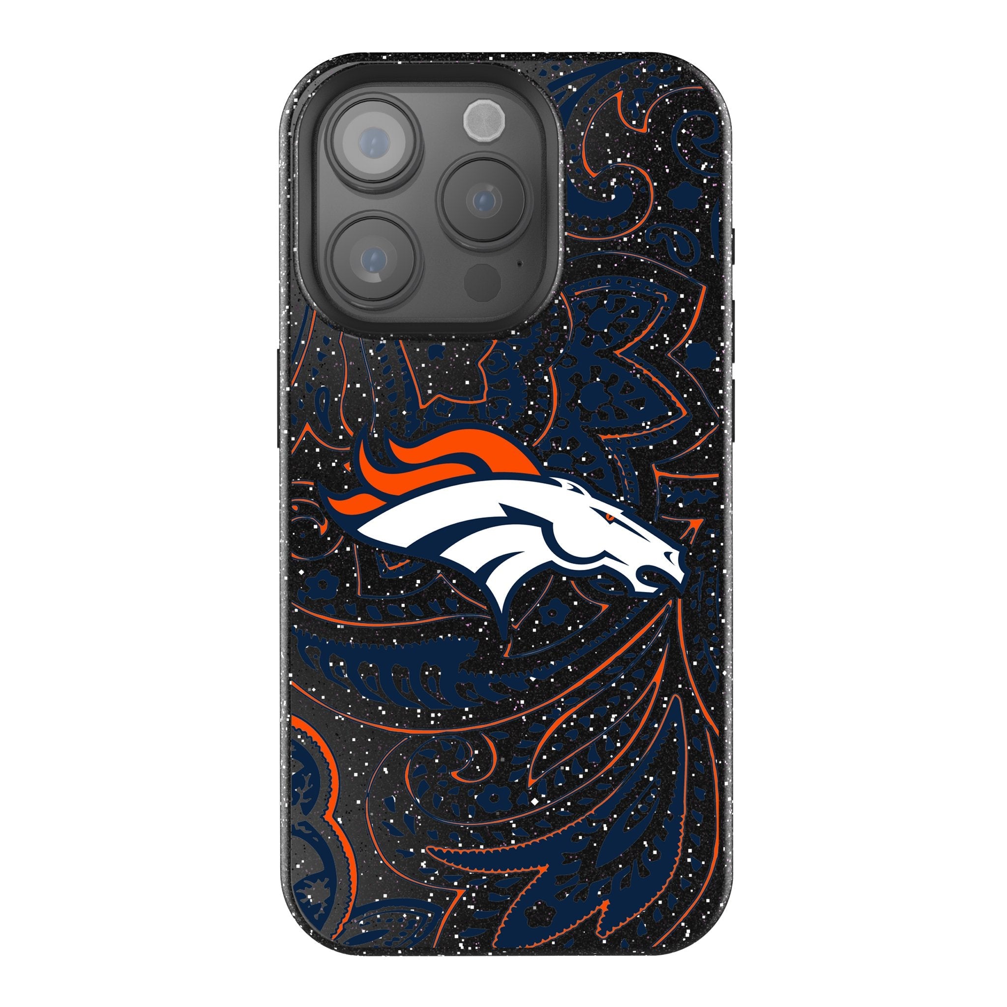 Denver Broncos Paisley Bling Phone Case 1