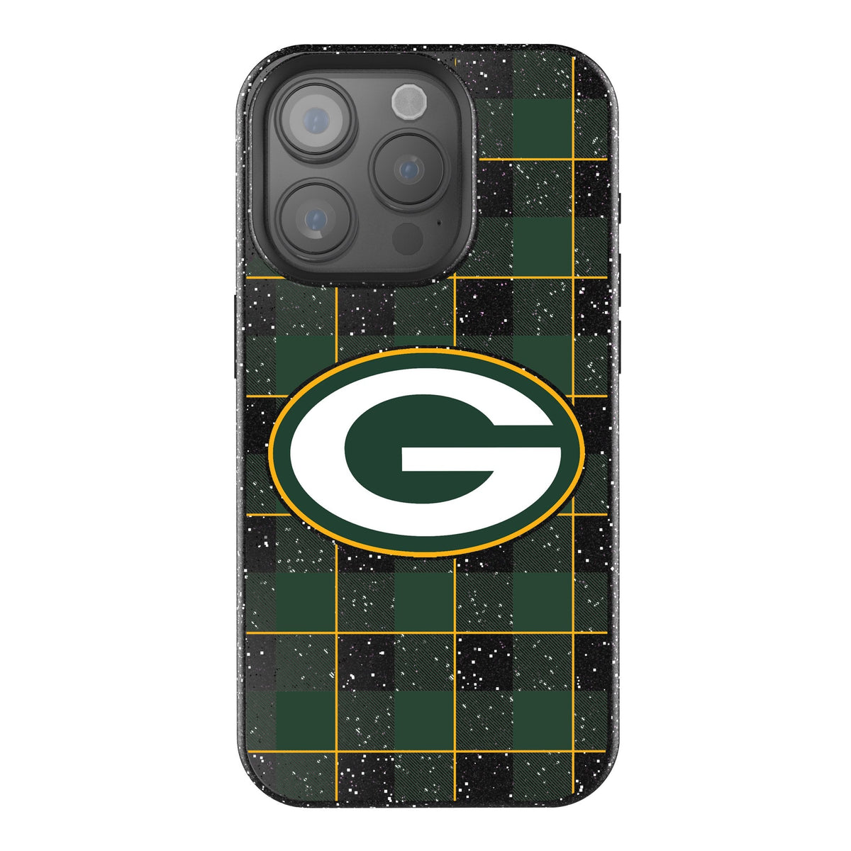 Green Bay Packers Plaid Bling Phone Case 1