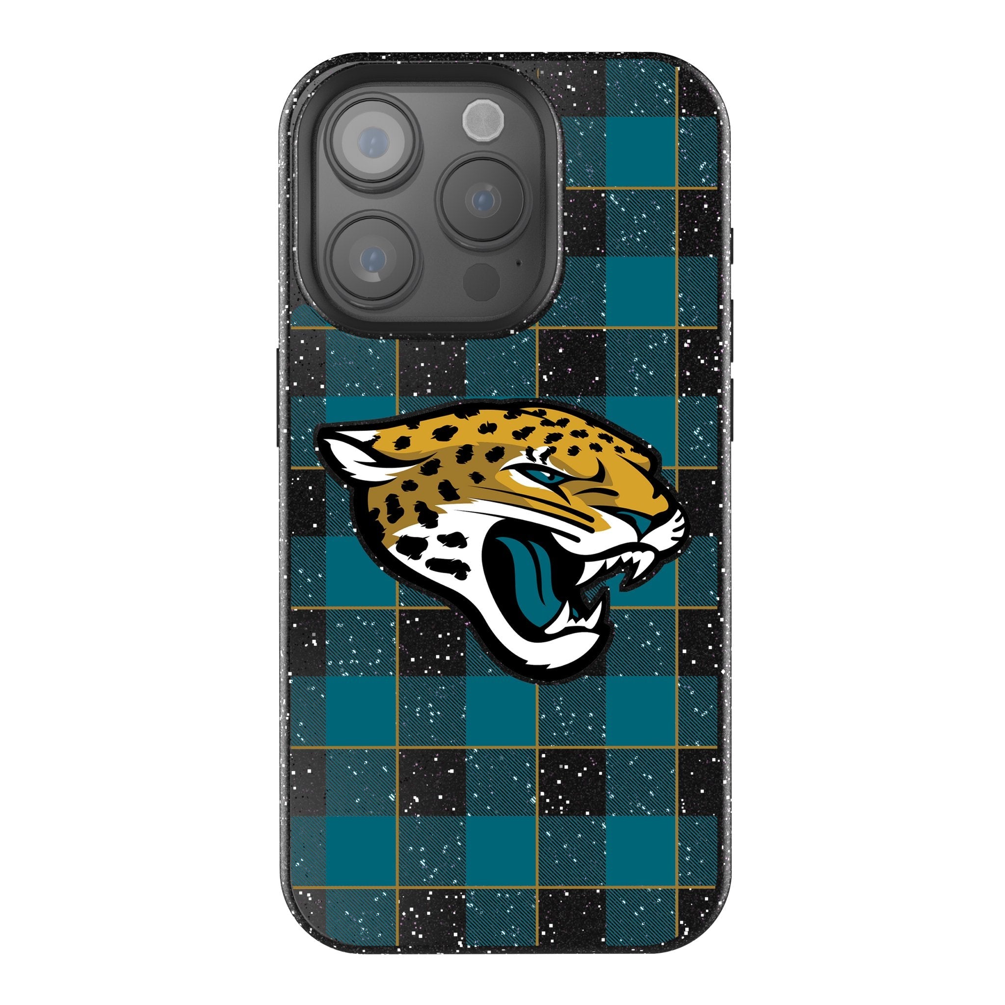 Jacksonville Jaguars Plaid Bling Phone Case