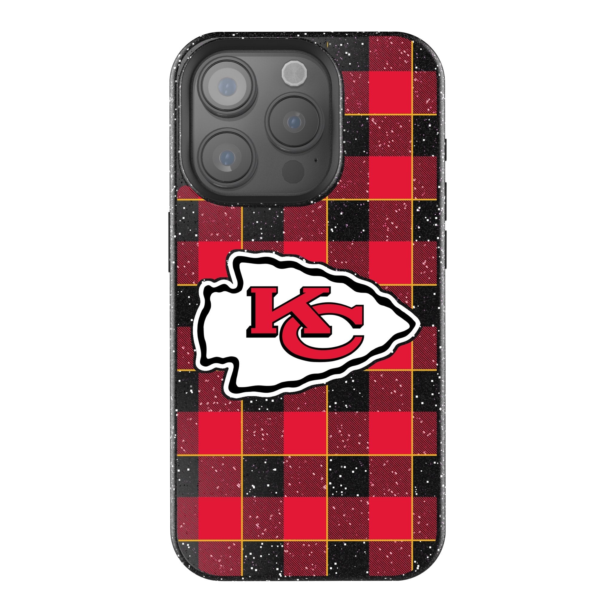 Kansas City Chiefs Plaid Bling Phone Case 1