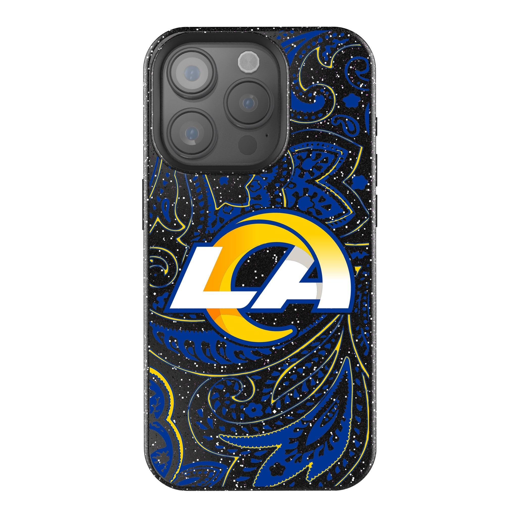 Los Angeles Rams Paisley Bling Phone Case 1